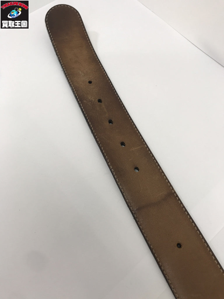 インターロッキングG ベルト レザー 黒