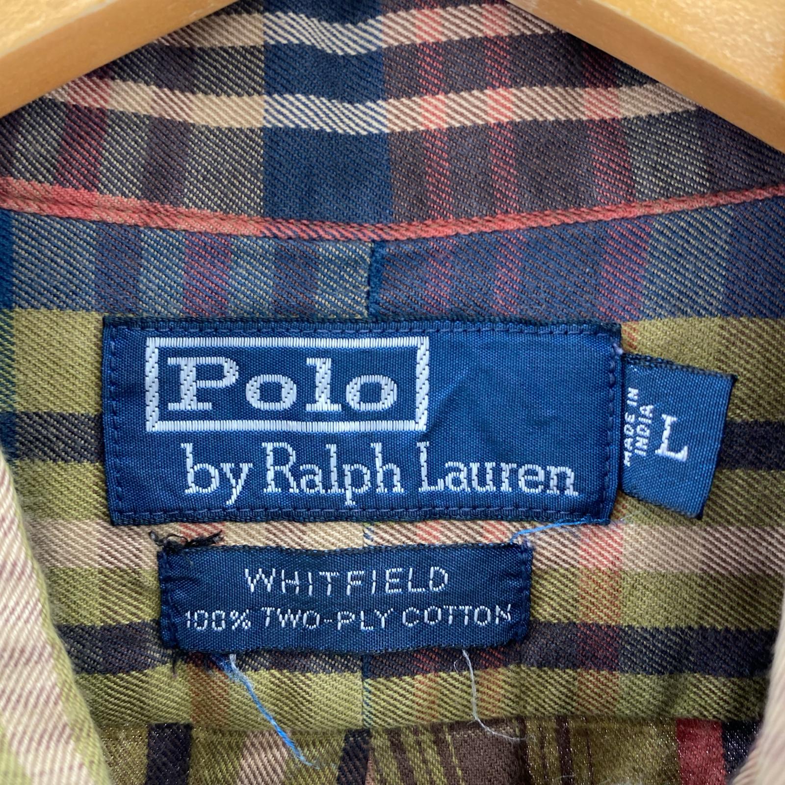 長袖シャツ WHITFIELD チェックシャツ L