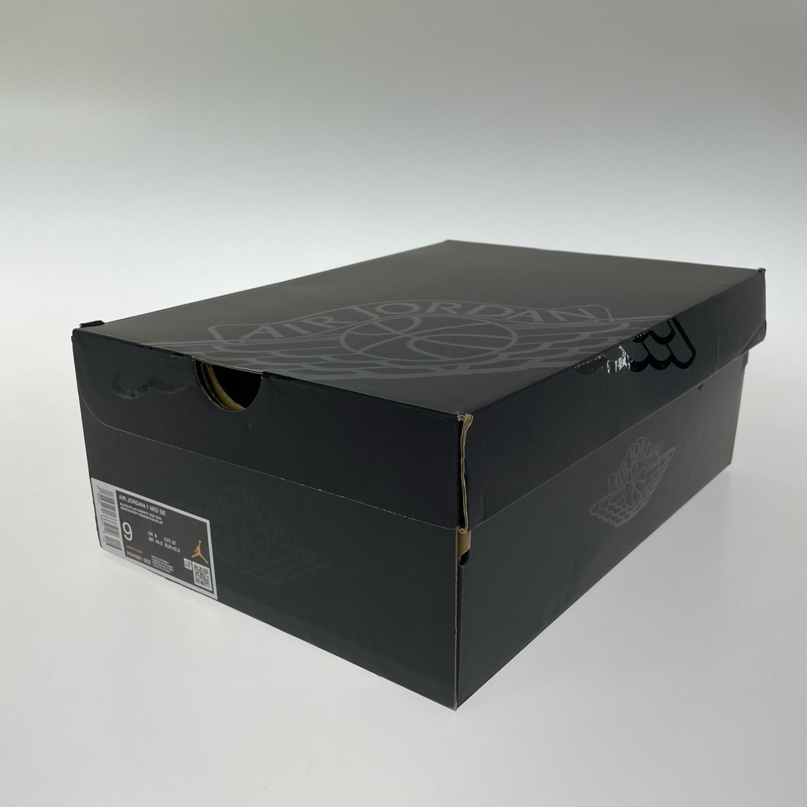 スニーカー Air Jordan 1 Mid SE 27.0cm 27cm (US9 UK8 1/2 EU44) ブラック