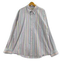 長袖シャツ L.L.Bean 90S USA製 L/Sシアサッカーシャツ (XL) マルチカラー