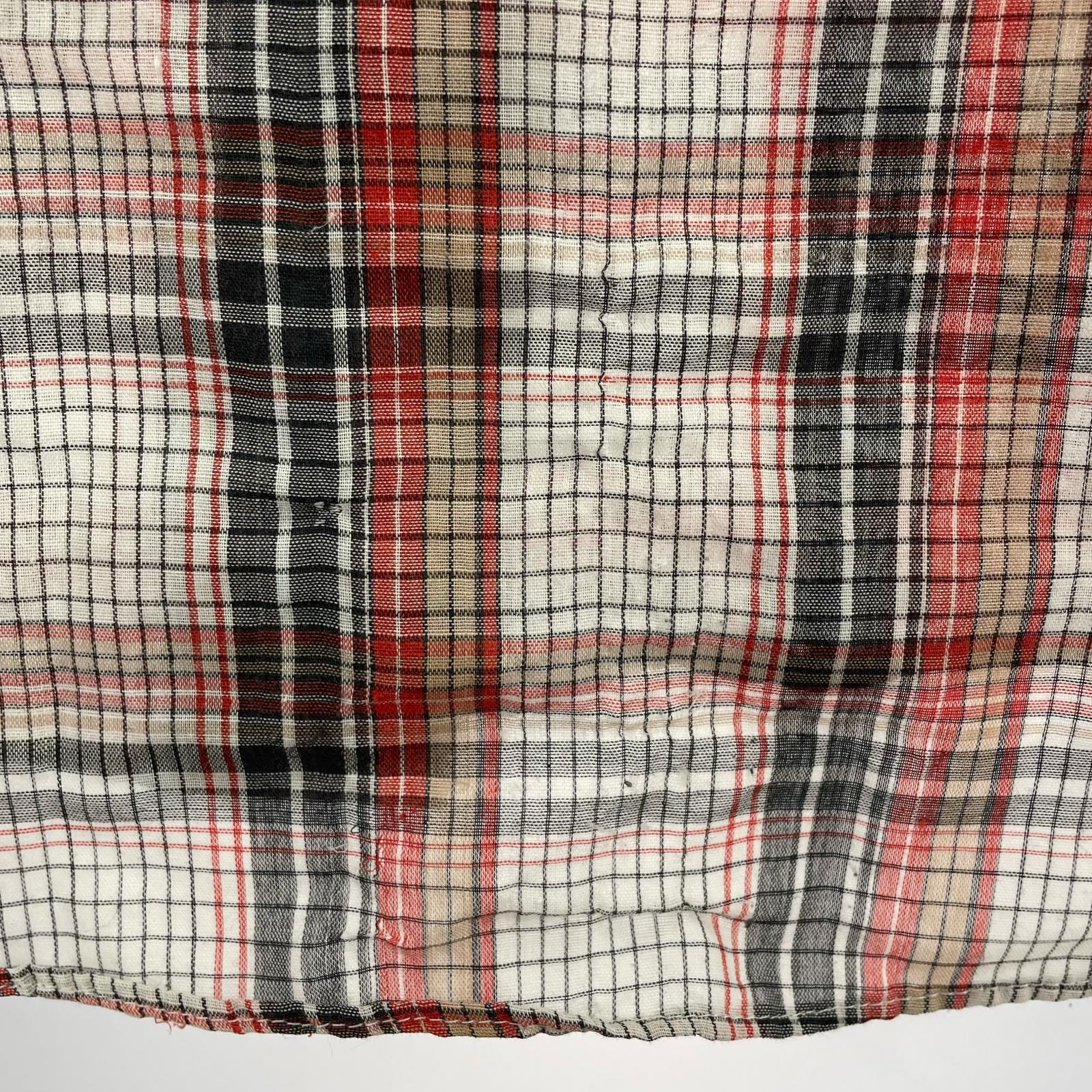 半袖シャツ KMART 70S- S/Sポリコットンチェック柄シャツ (L) L