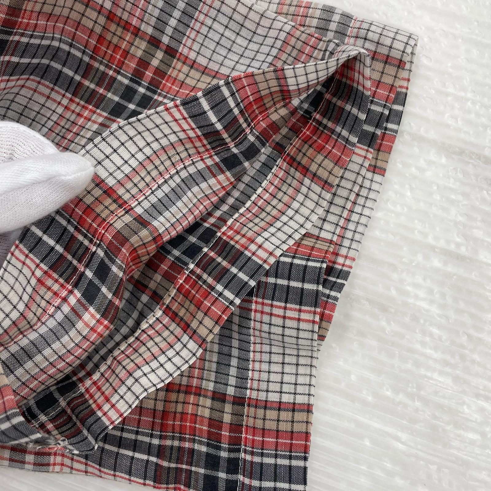 半袖シャツ KMART 70S- S/Sポリコットンチェック柄シャツ (L) L