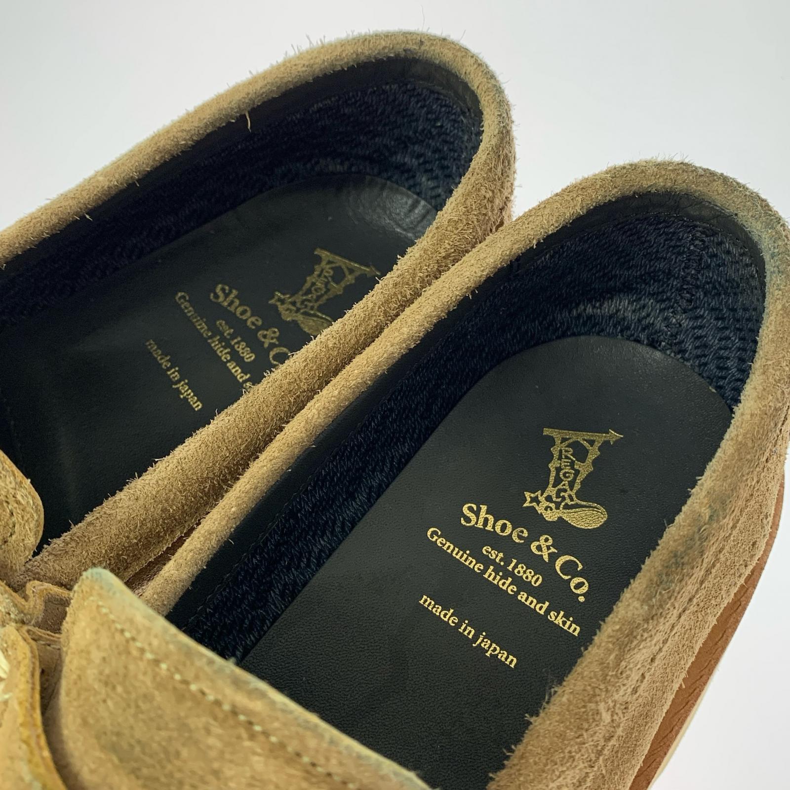 シューズ Shoe&Co. 838S スエード ローファー ベージュ 24.5cm 24.5cm (US6 1/2 UK6 EU39) ベージュ