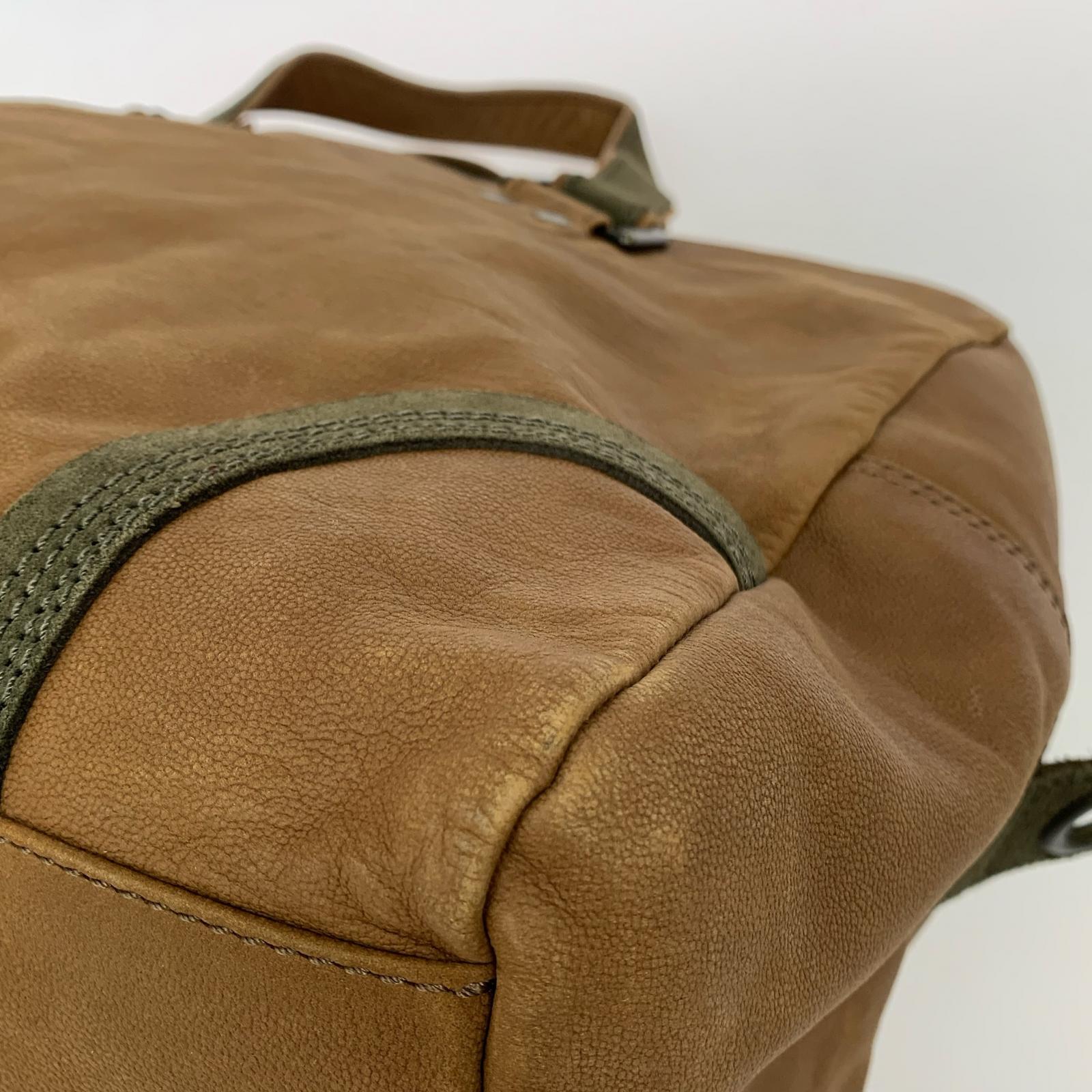 その他バッグ レザーボストン ブラウン