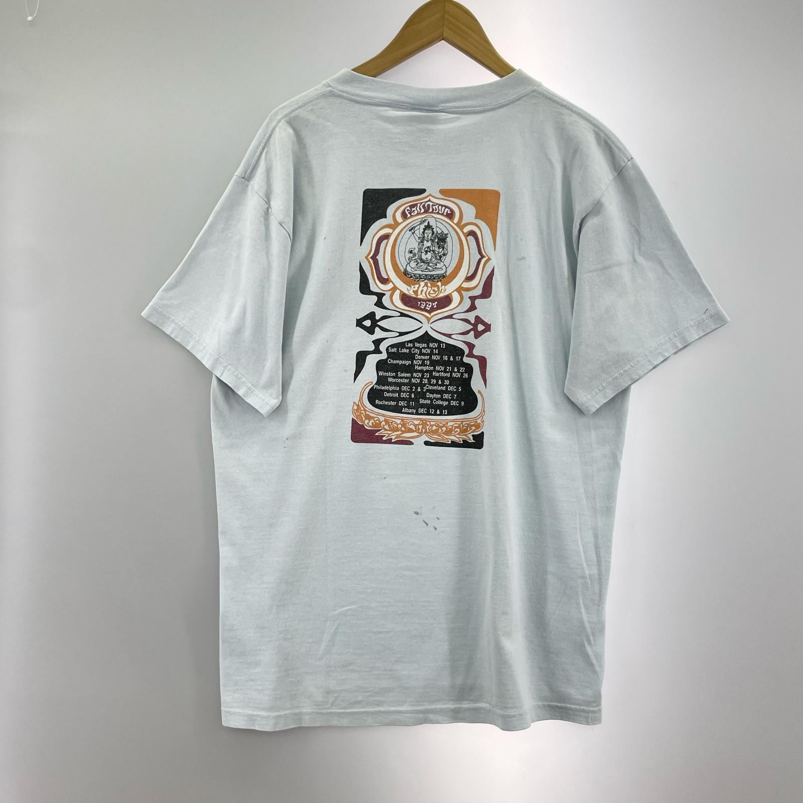 半袖Tシャツ 1997年 phish ツアーTEE TULTEX L ブルー