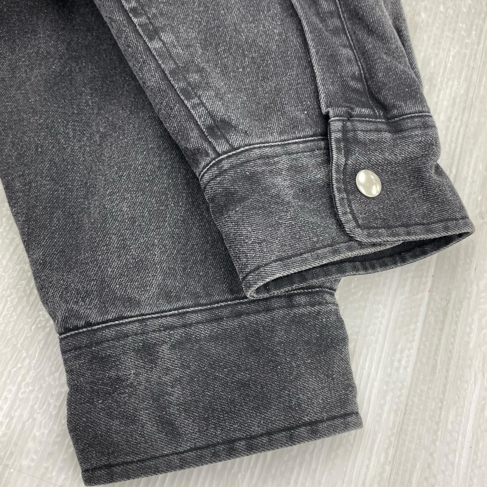 ジャケット Sherpa Lined Denim Shirt 黒(M) M ブラック