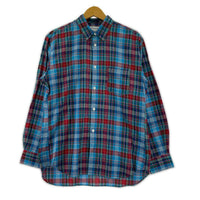 長袖シャツ SHIRT チェック柄 S 青 S