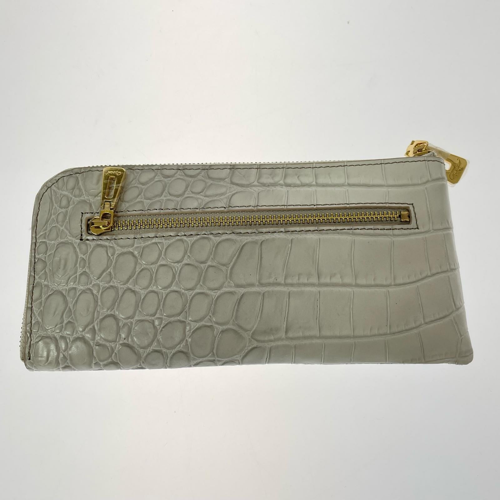 長財布 LEATHER JEWELS L字ファスナー長財布 グレー