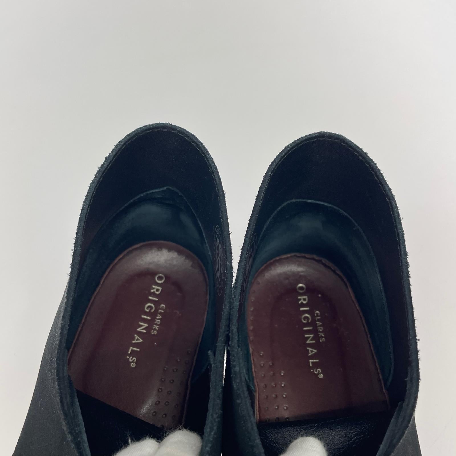 ブーツ Clarks Originals スエード デザートブーツ ブラック ブラック