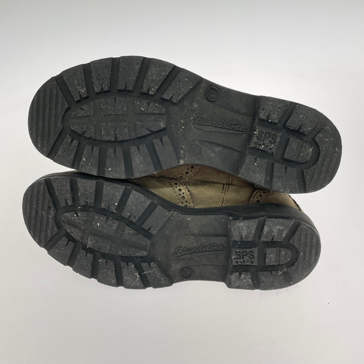 ブーツ Blundstone ウィングチップ、サイドゴア、UK6.5 ブラウン
