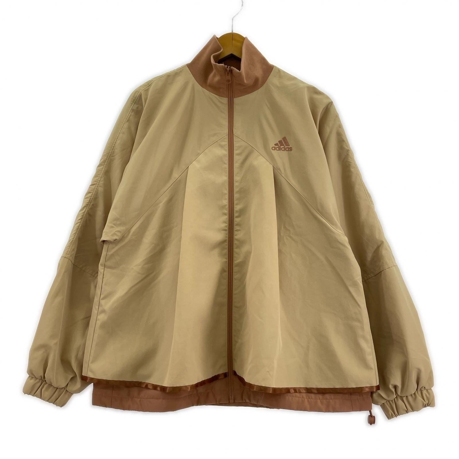 テーラードジャケット adidas ウインドブレーカー S ベージュ