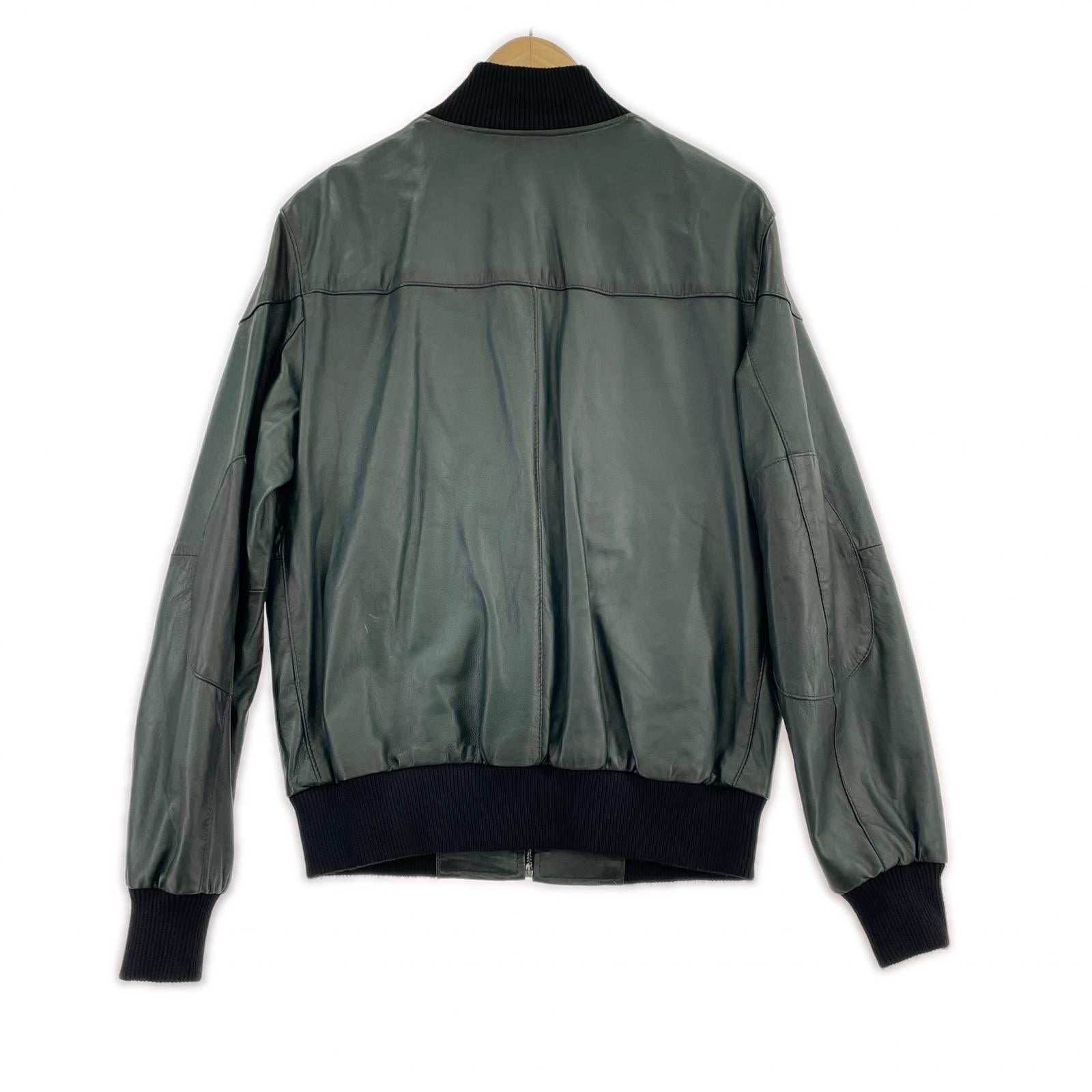 レザージャケット VERA PELLE レザージャケェット M グリーン