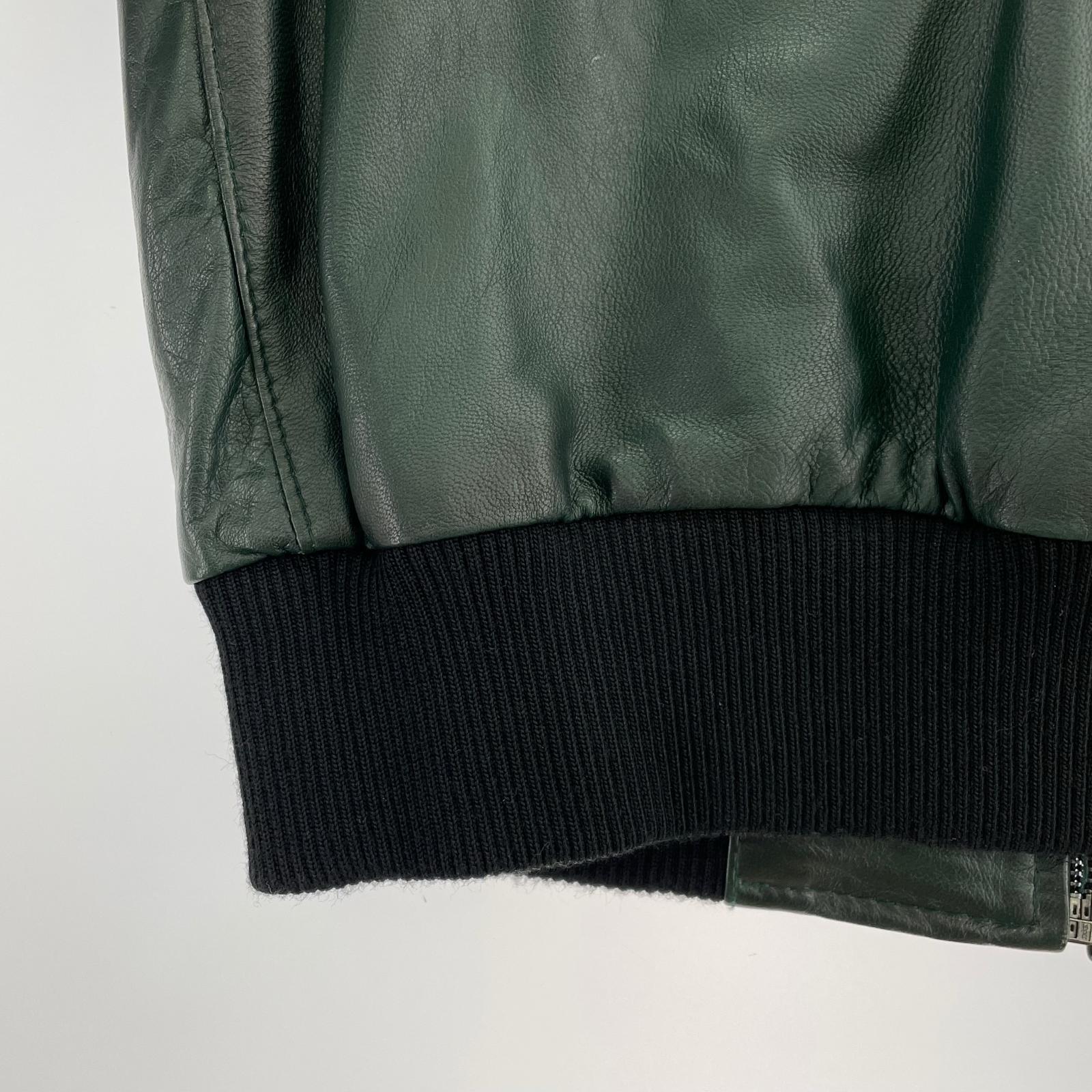 レザージャケット VERA PELLE レザージャケェット M グリーン