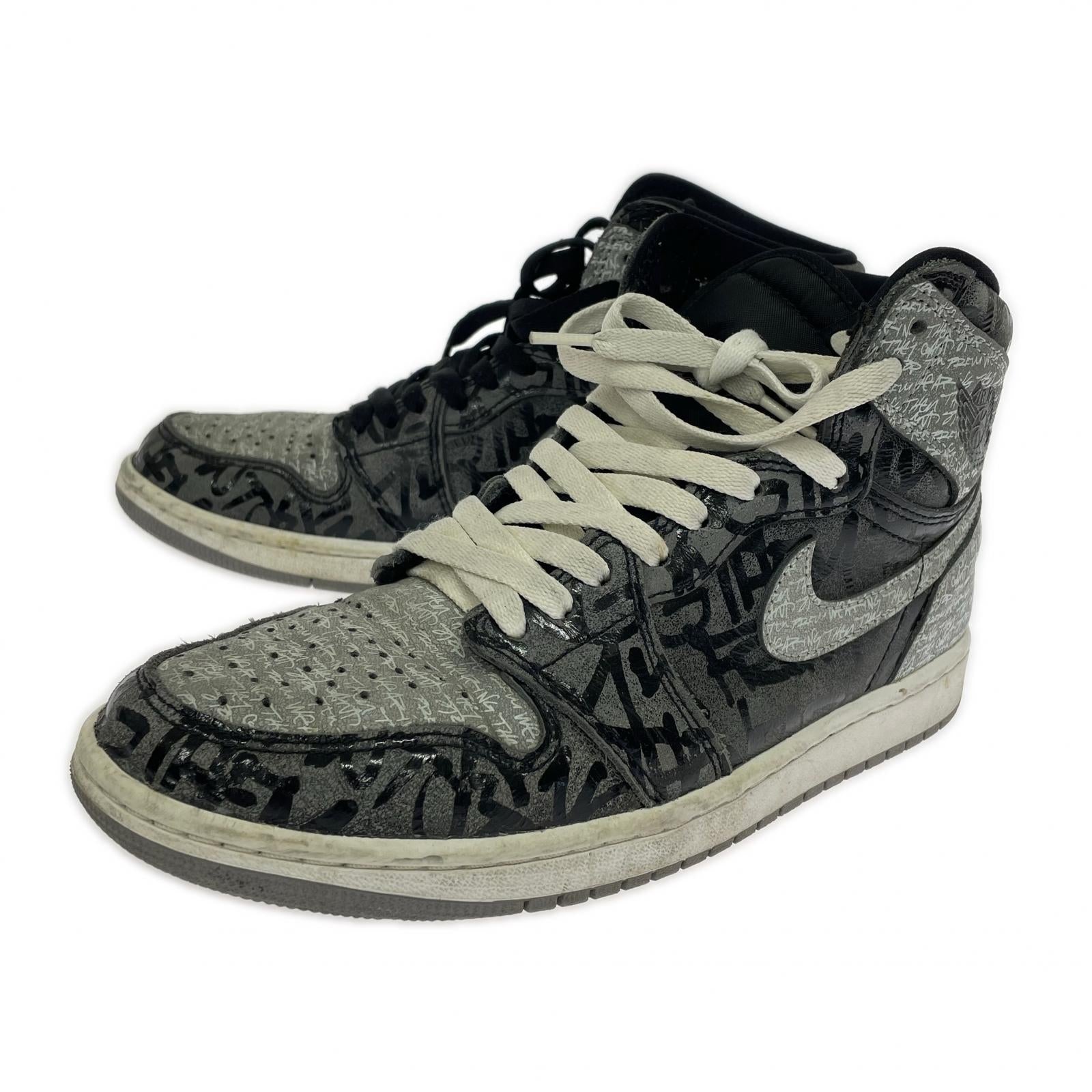スニーカー AIR JORDAN 1 RETORO HIGH OG 555088-036 26.5cm (US8 1/2 UK8 EU43) グレー