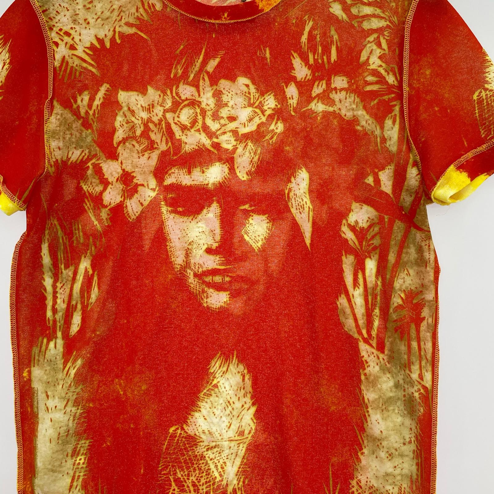 半袖Tシャツ 肖像画 パワーネット オレンジ(48) 48 オレンジ