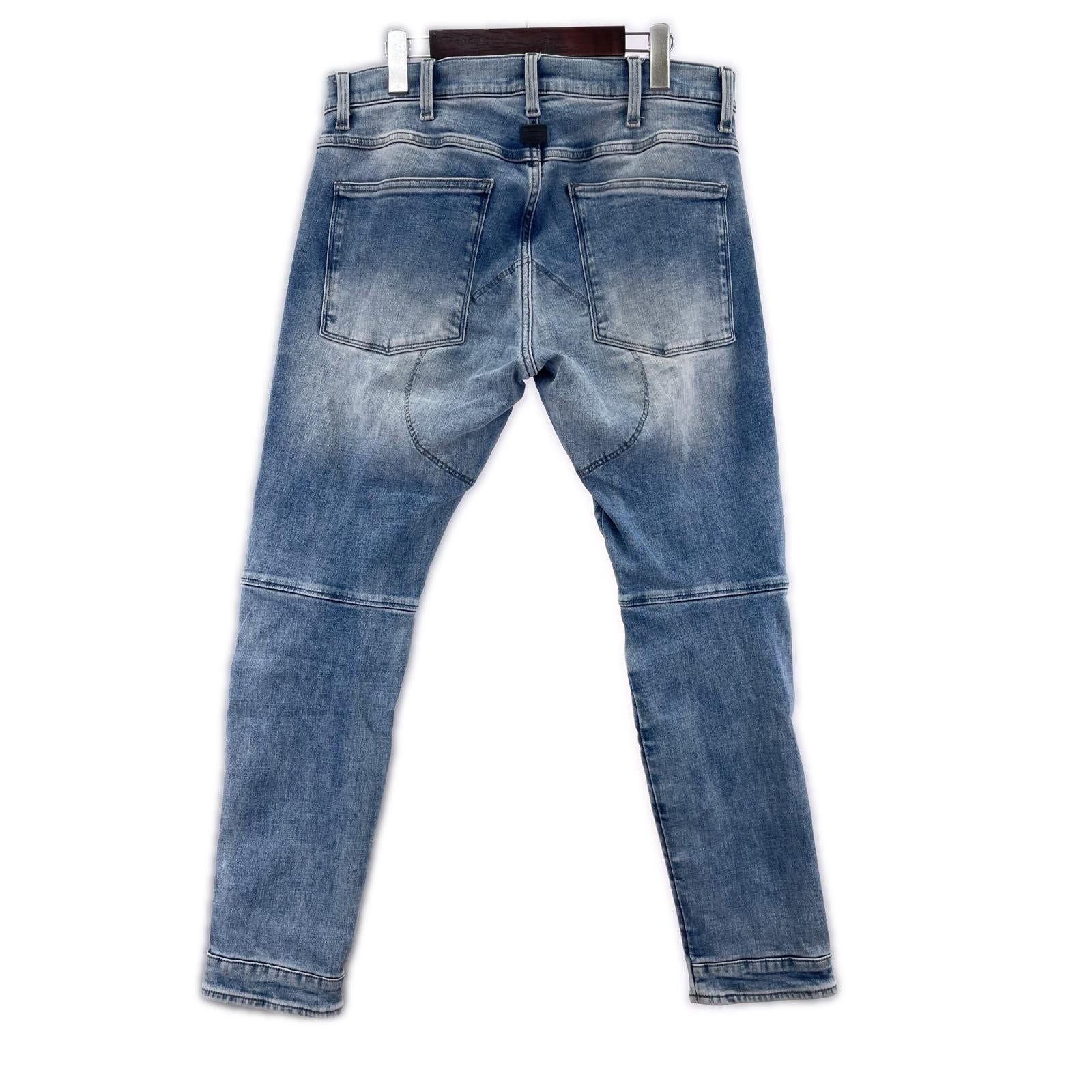 デニムパンツ 5620 3D ZIP KNEE SKINNY (33) 33 ブルー