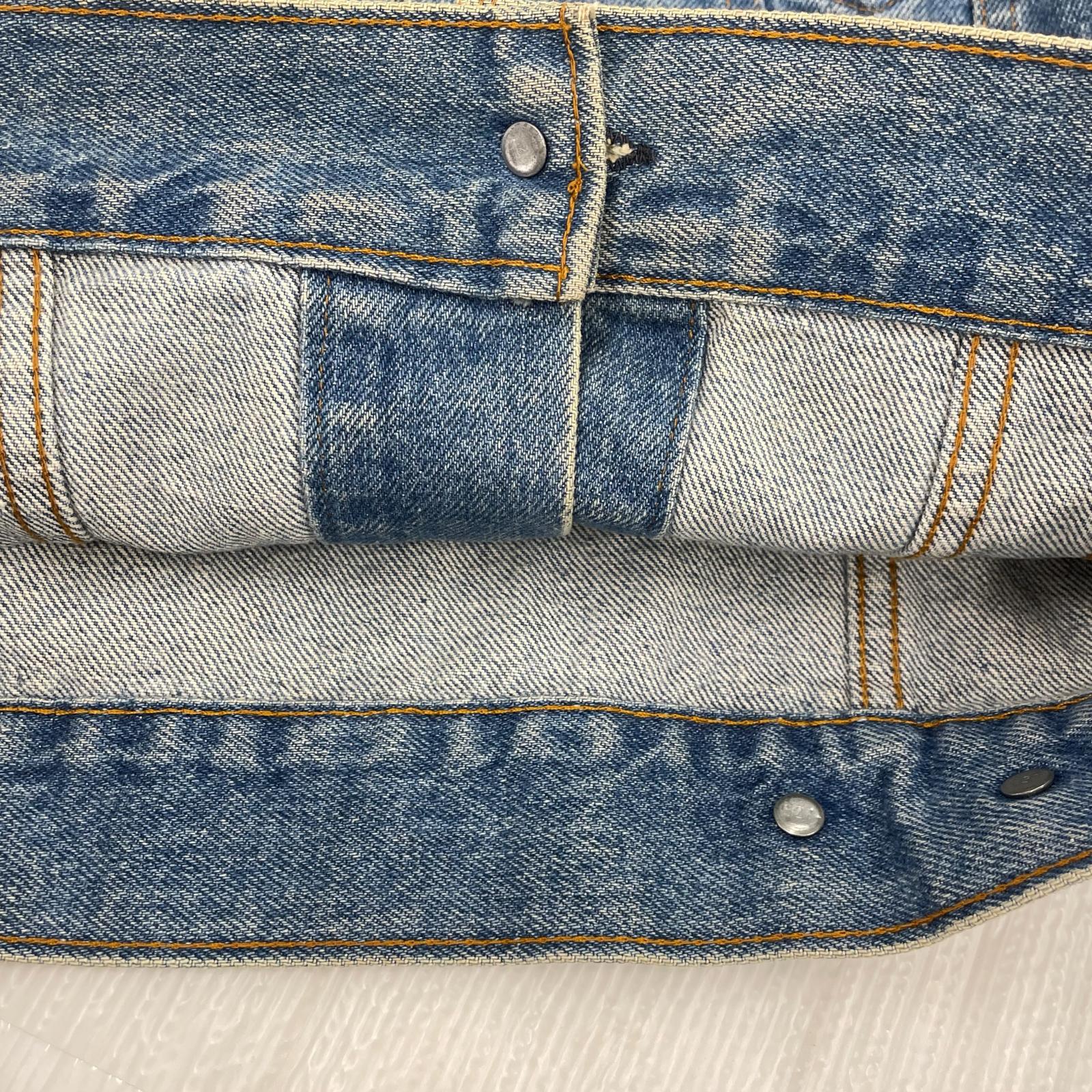 ジャケット 70505 0217 USA製 不均等V ボタン裏527 ブルー