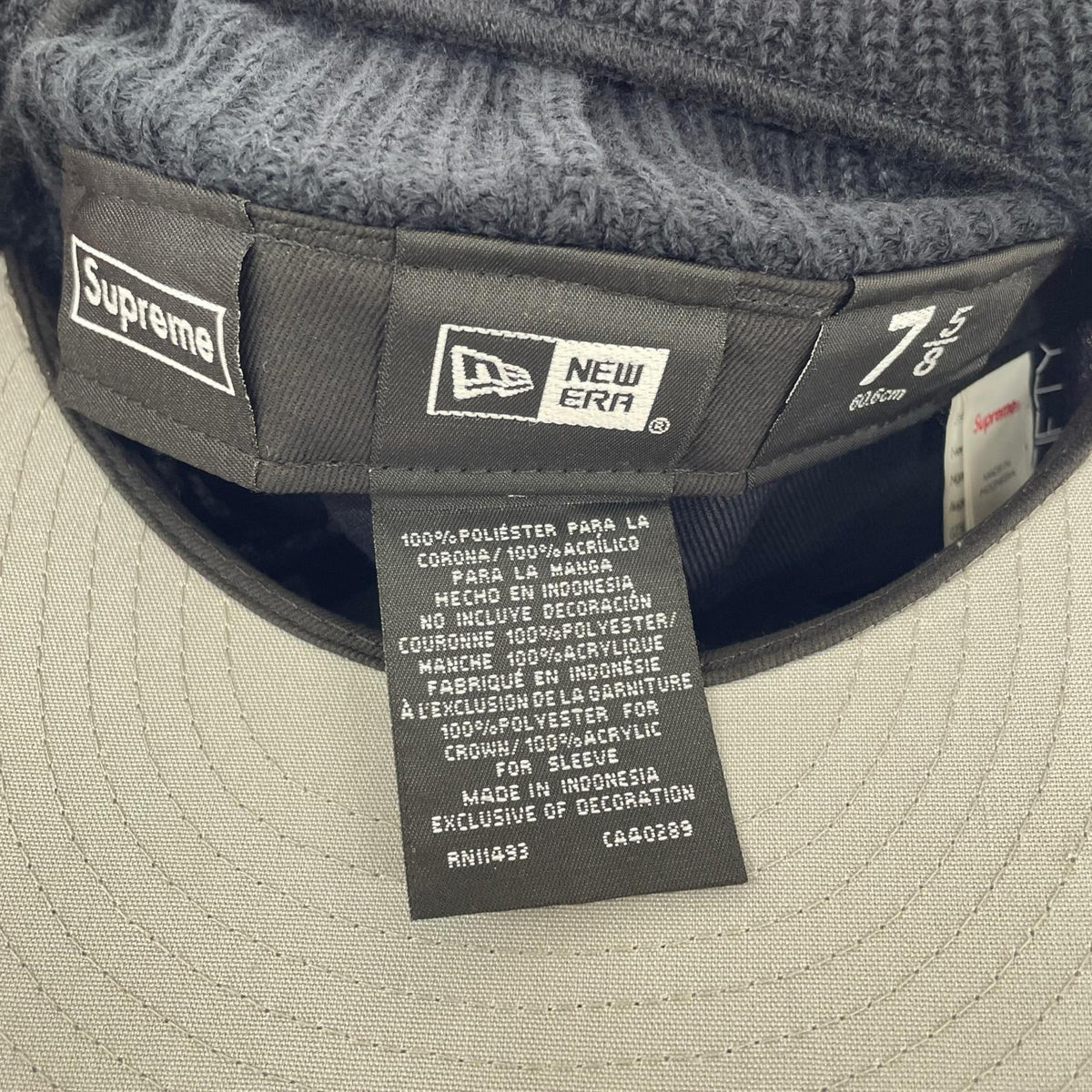 キャップ Supreme Box Logo New Era Balaclava ネイビー