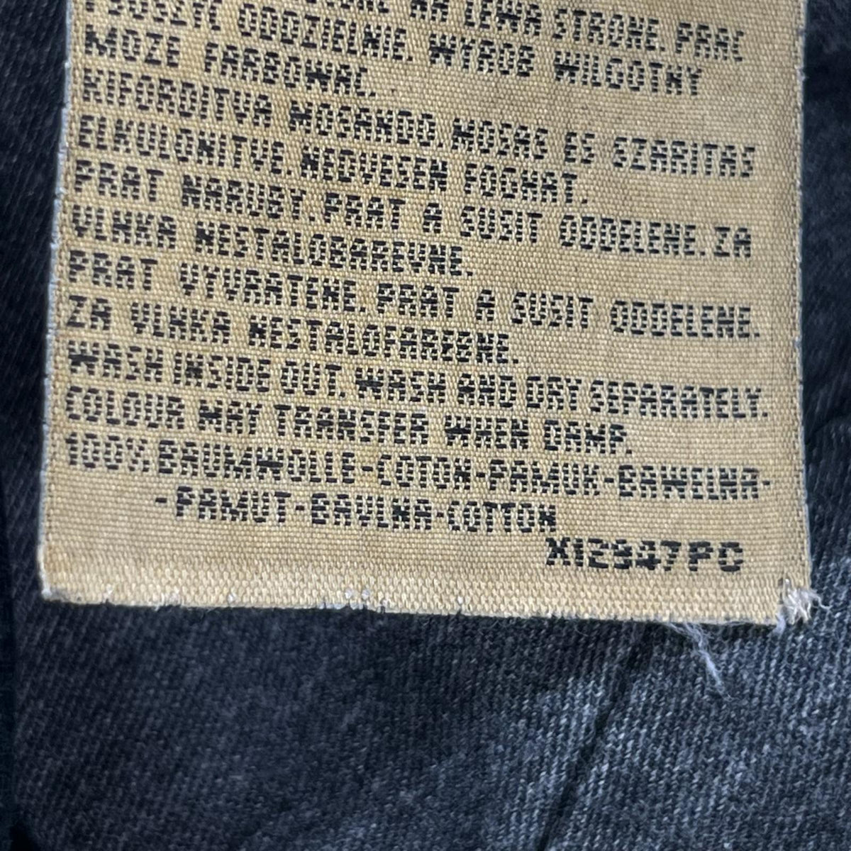 デニムパンツ OLDPARK Levi's 再構築デニムパンツ 黒 L ブラック