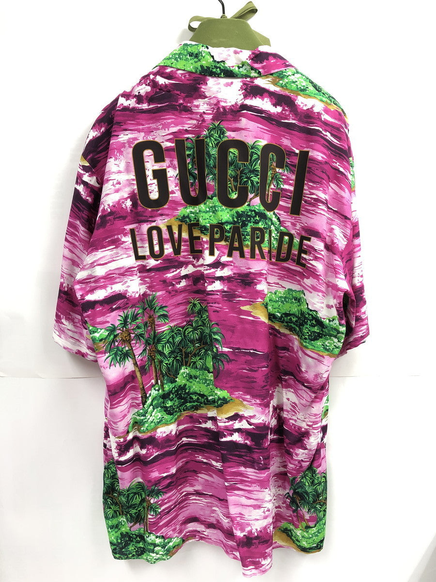 GUCCI Love Parade/アイランドプリントシャツ