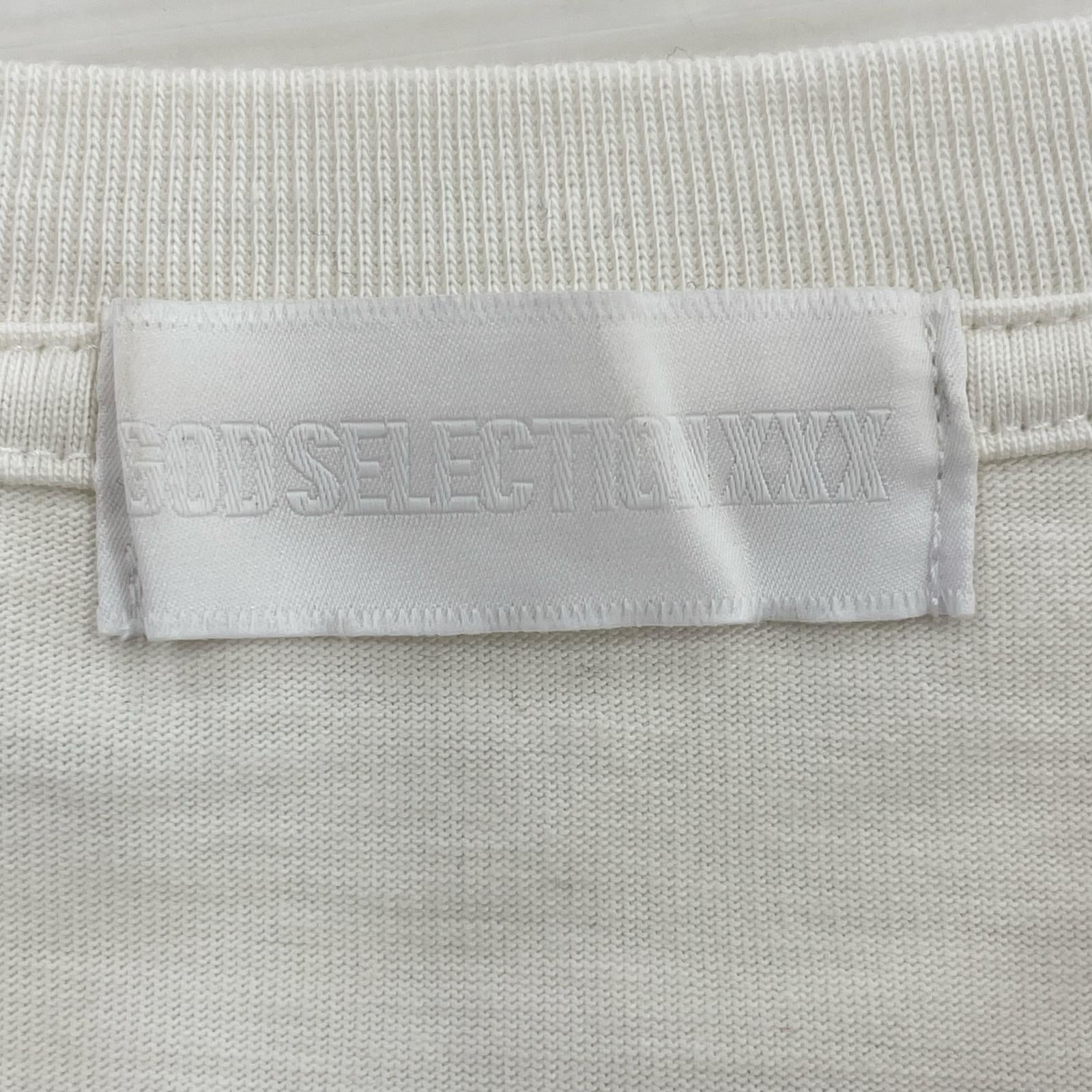 半袖Tシャツ バックプリント 白 (M) M ホワイト