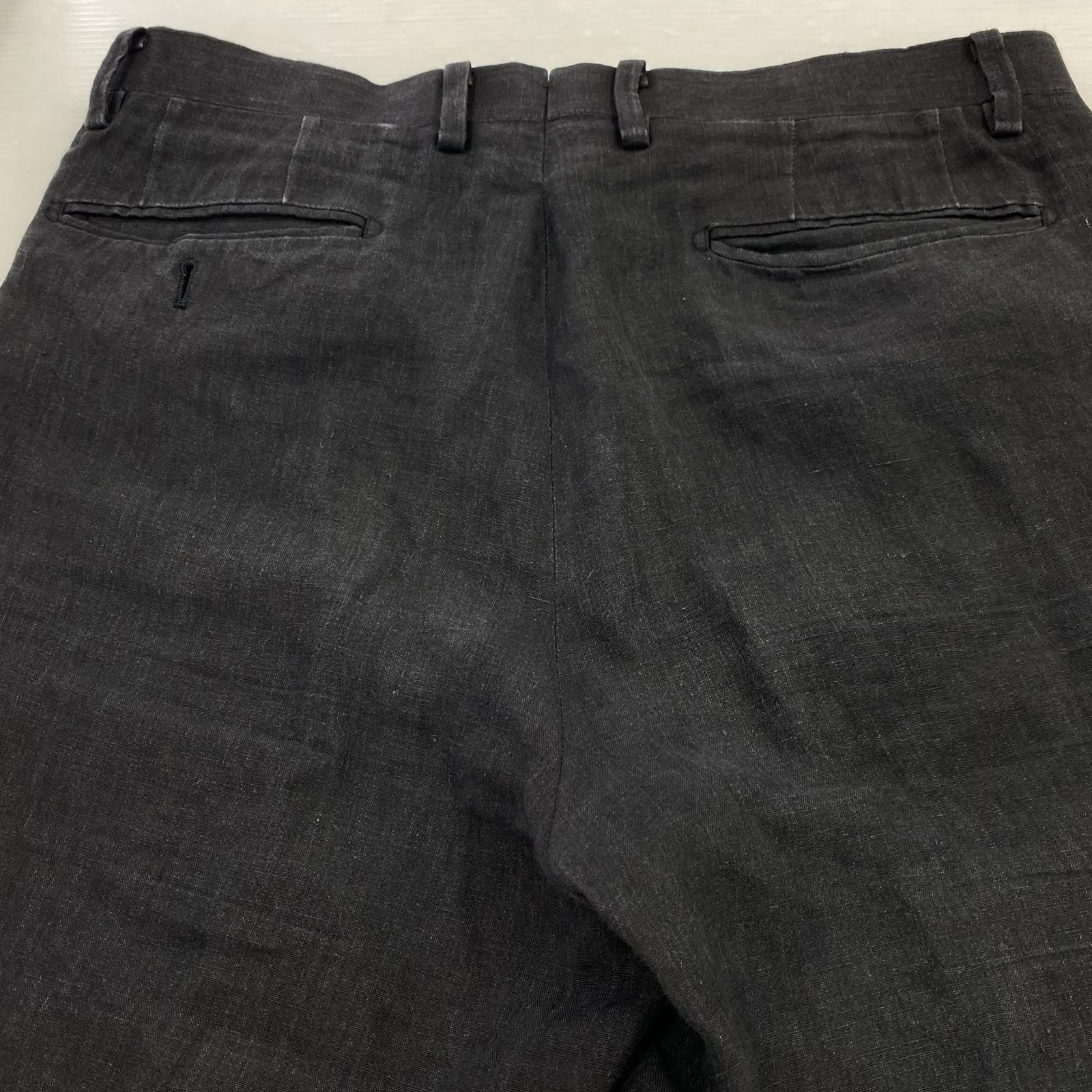 セットアップ 24SS/リネン ダブルブレステッドスーツ/3/Z01-08001 3 ブラック