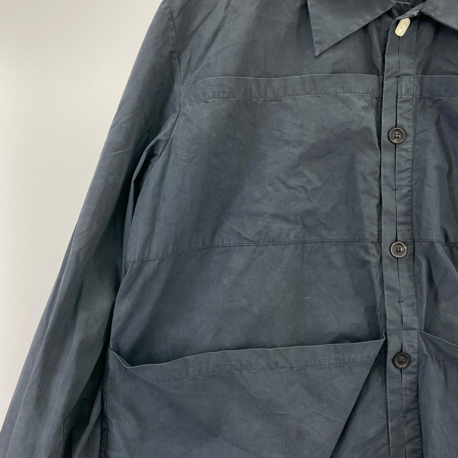 長袖シャツ Big Pocket Work Shirts/M/ネイビー M ネイビー