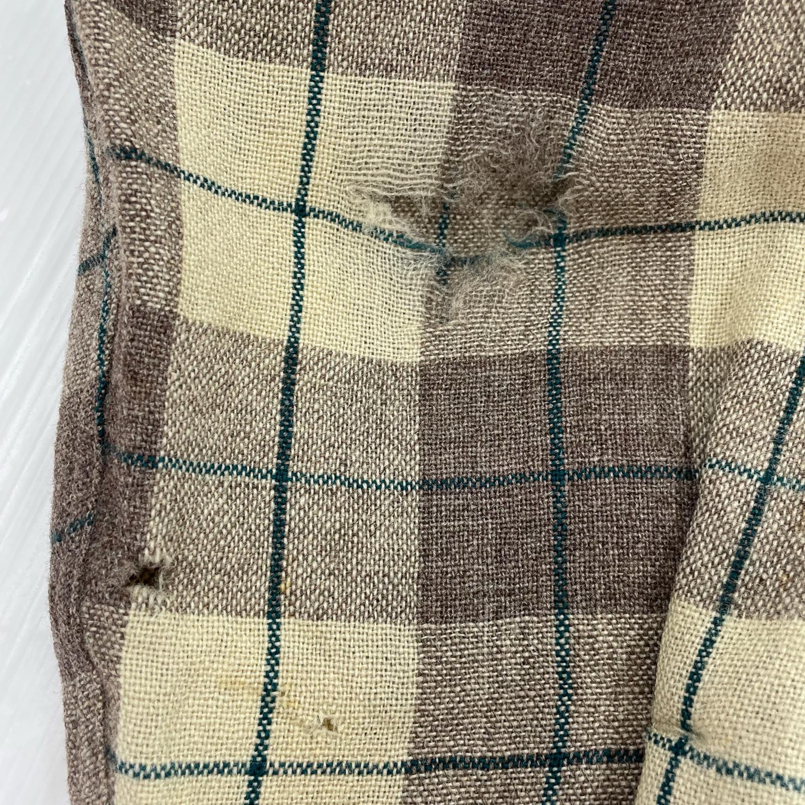 長袖シャツ 50s DON JUAN オープンカラー ウール チェック M M