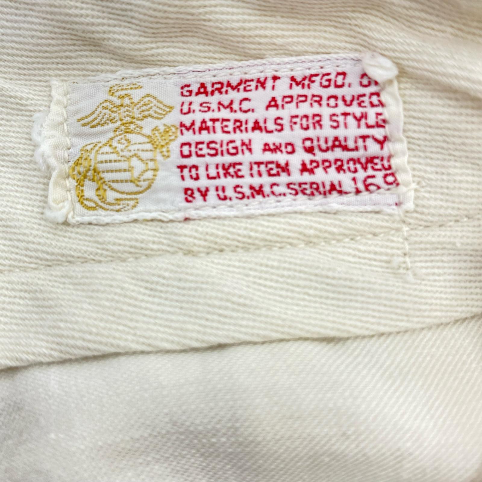 パンツ 50s USMC CHINO TROUSER W32 ホワイト