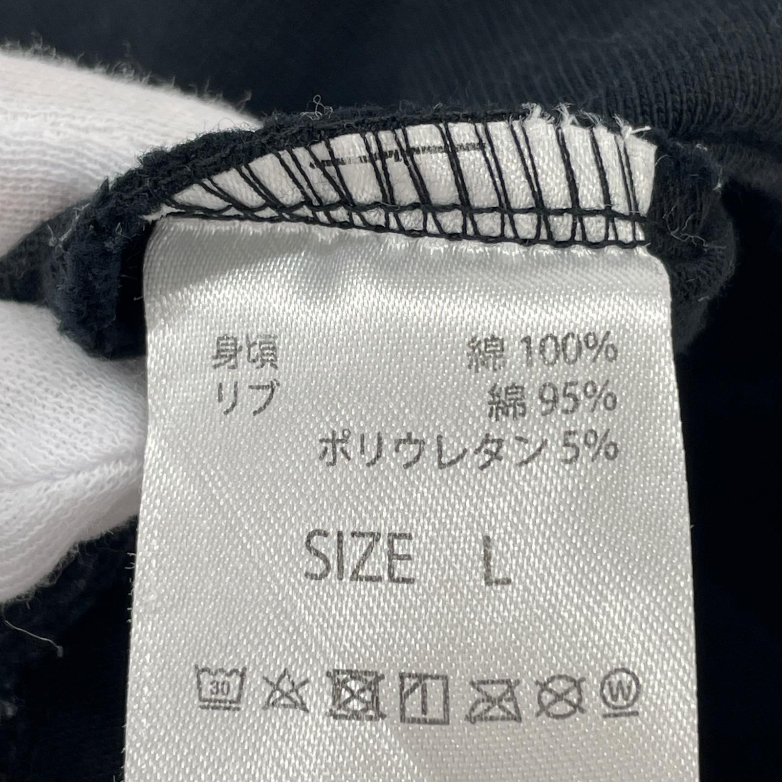 半袖Tシャツ BLACK リンガー L ブラック