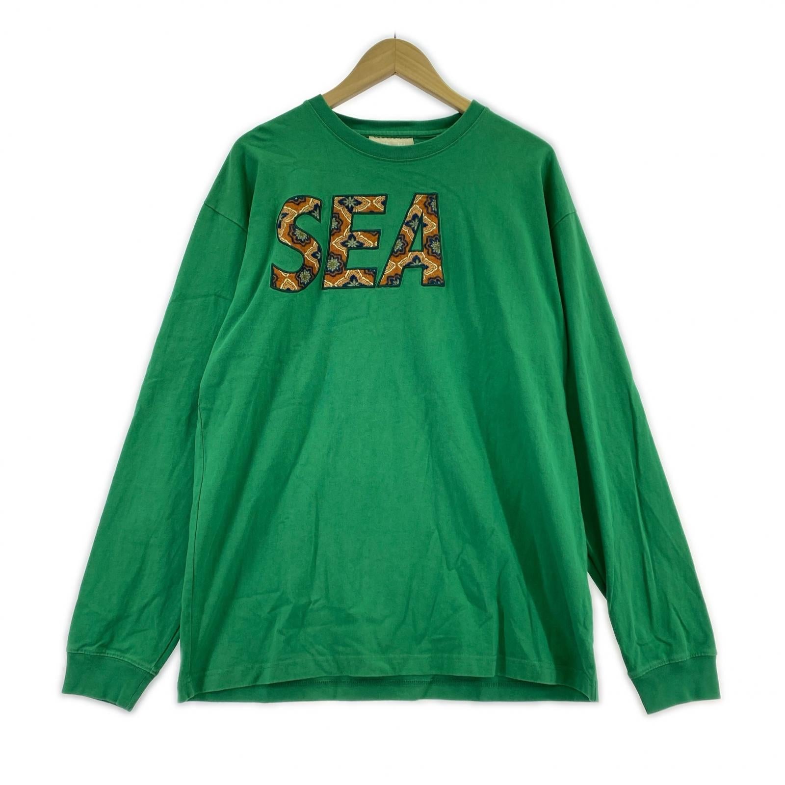 長袖Tシャツ ロンT 緑 L グリーン