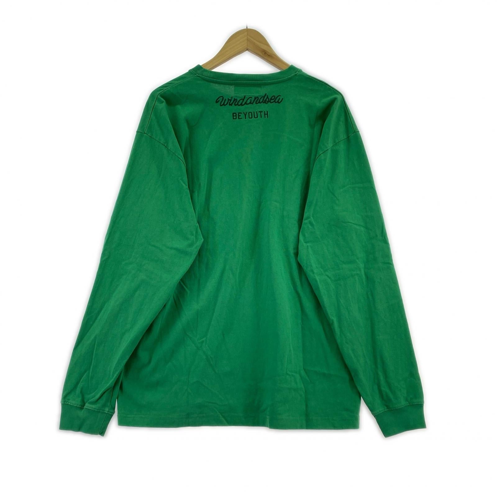 長袖Tシャツ ロンT 緑 L グリーン
