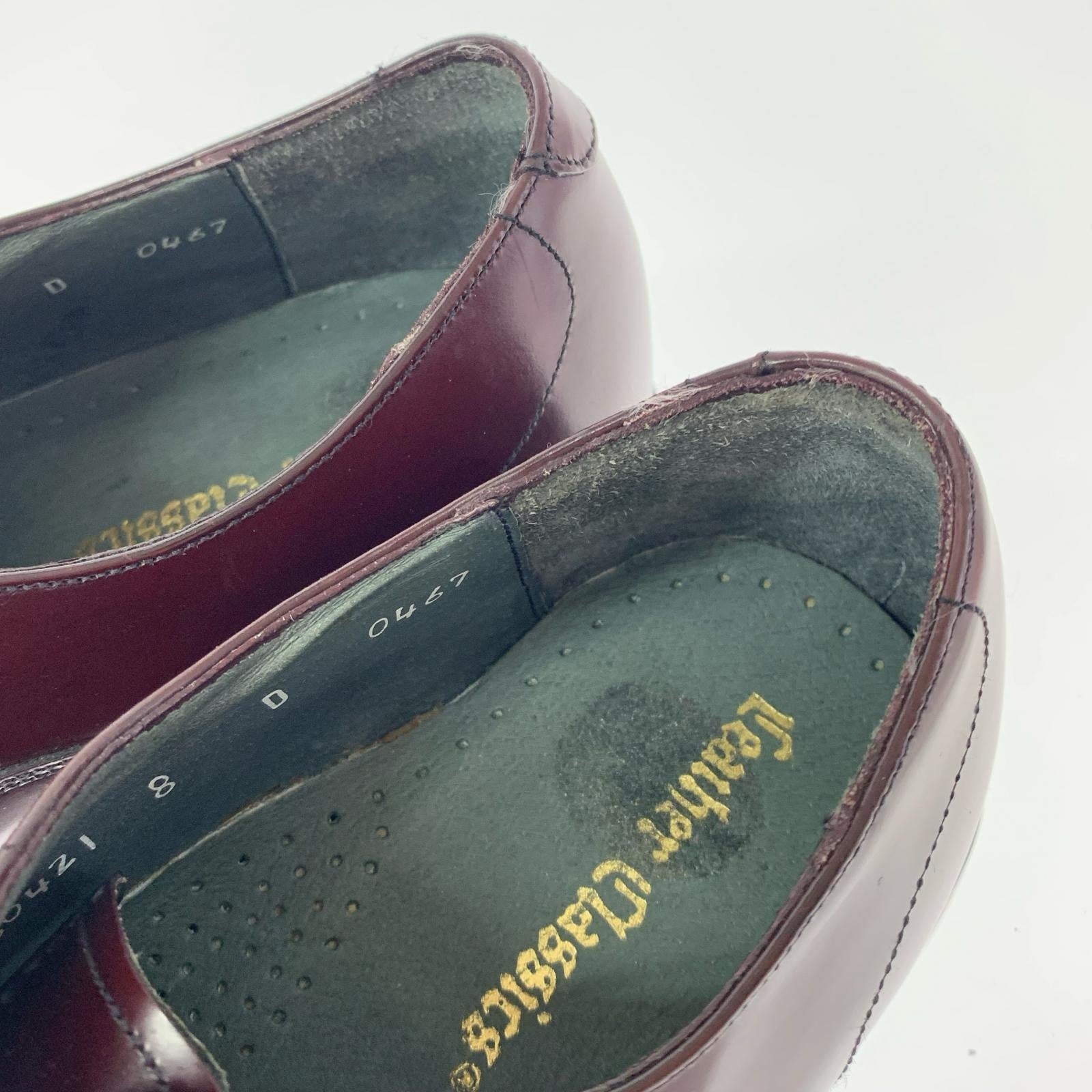 シューズ Leather Classics メキシコ製 プレーントゥ (8) ブラウン