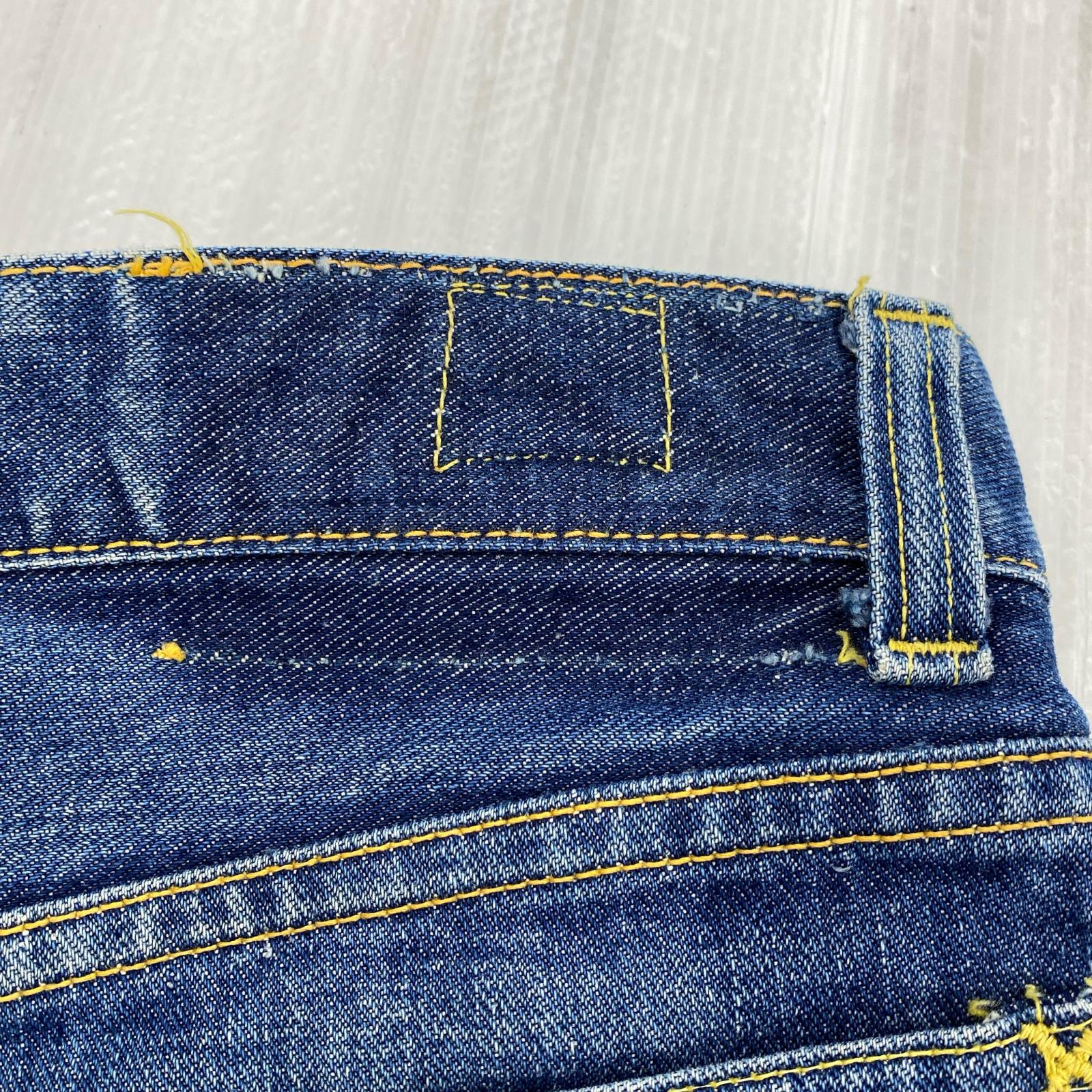 デニムパンツ 70s頃 サイド黒タグ カットオフデニム (W29程) 27 ブルー