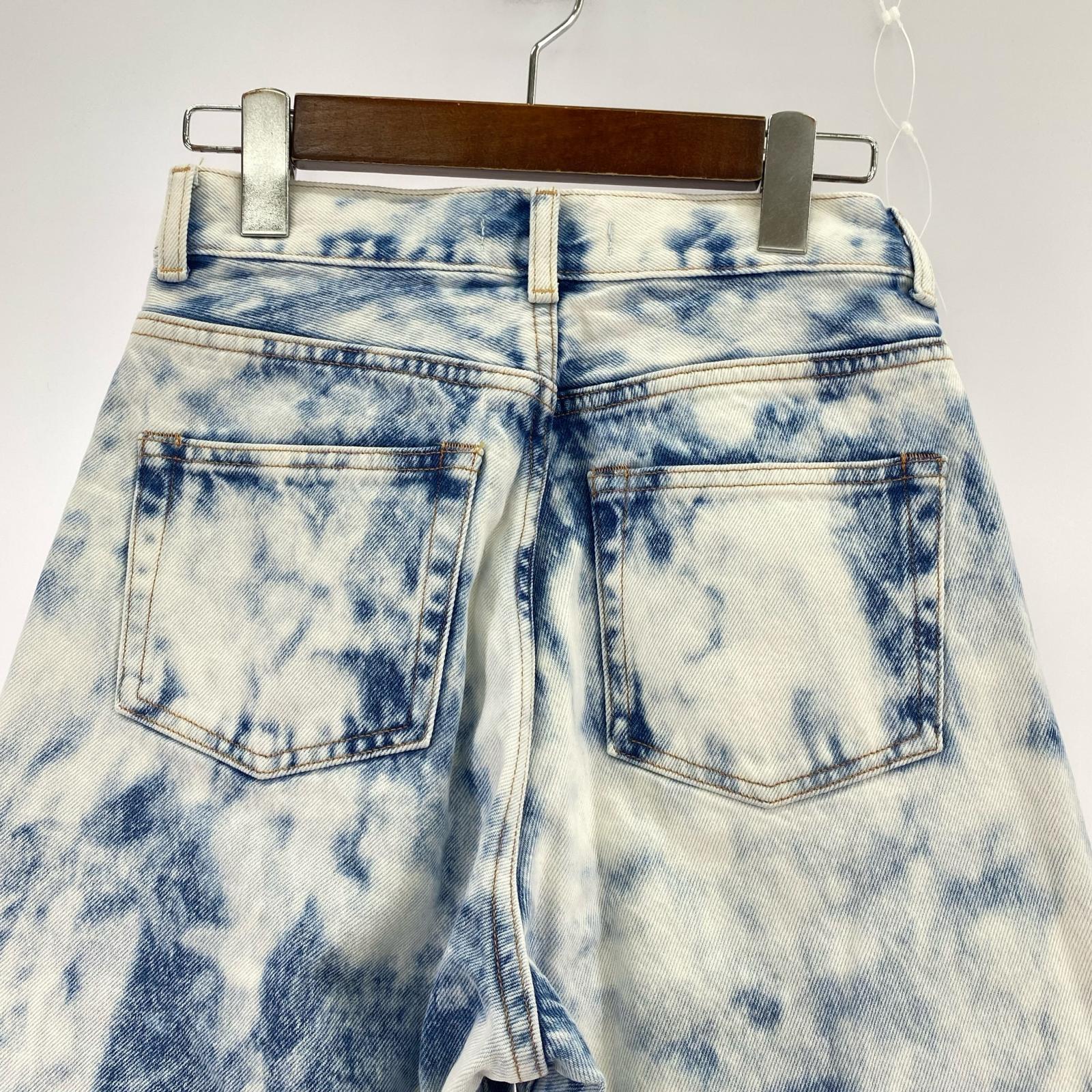 デニムパンツ MOUSSY ブリーチ加工デニム