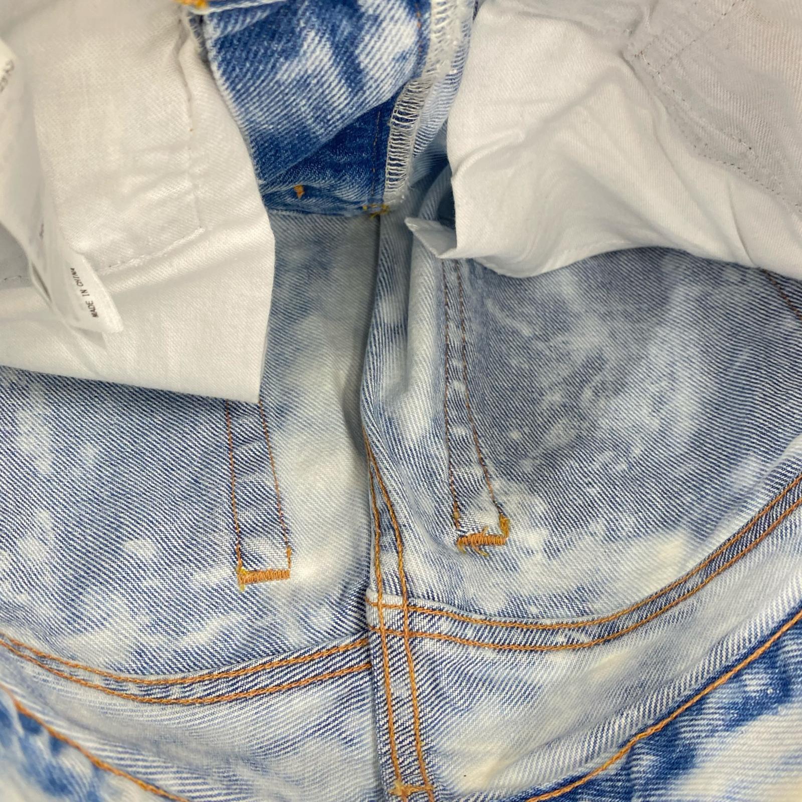 デニムパンツ MOUSSY ブリーチ加工デニム