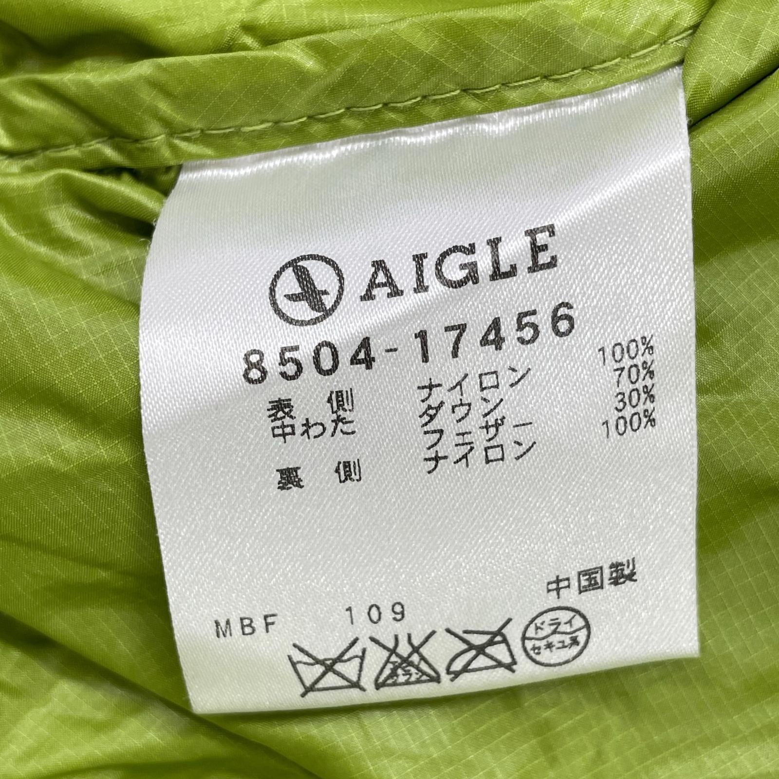 ダウンジャケット AIGLE ダウンジャケット L GRN 8504-17456 L グリーン