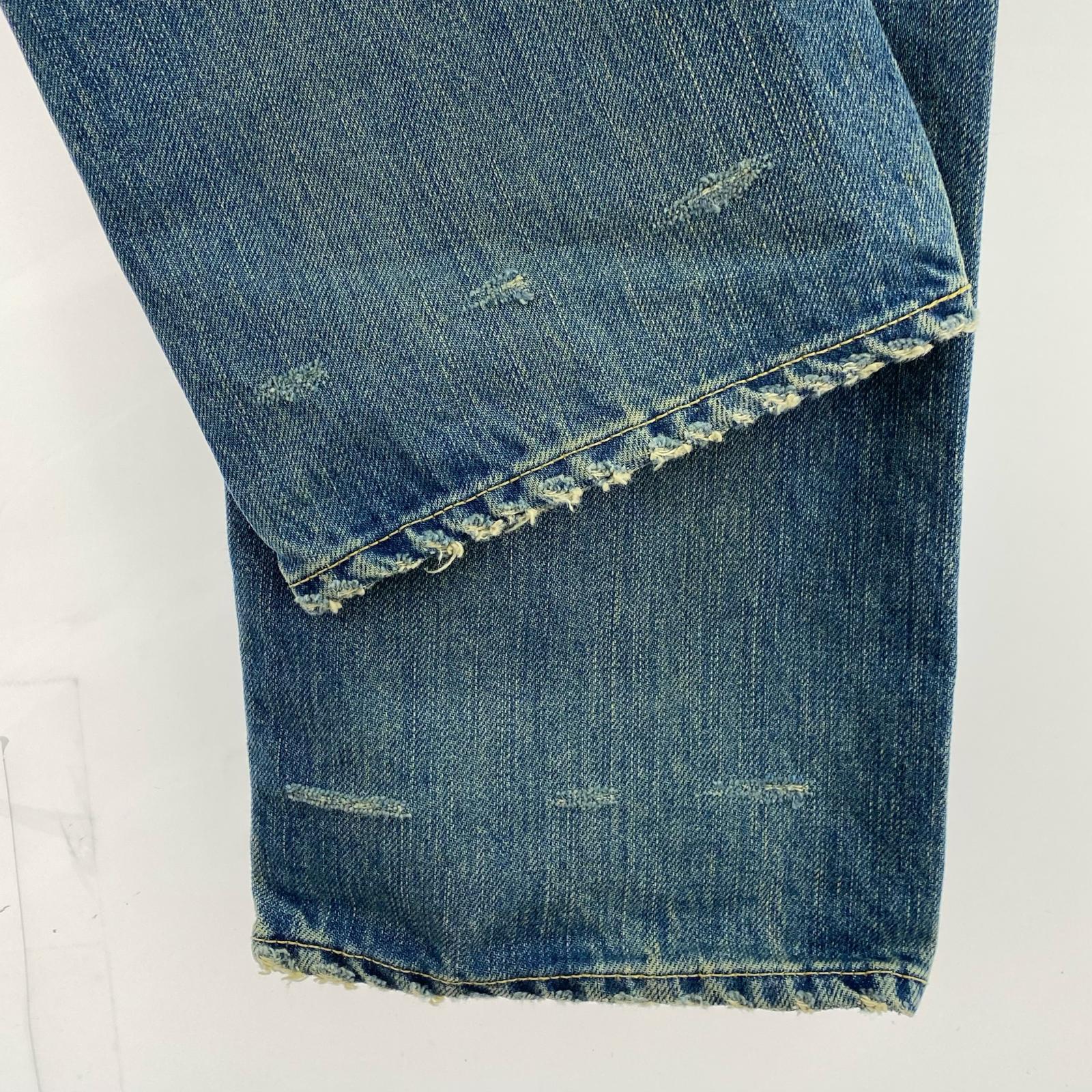 デニムパンツ HYSTERIC GLAMOUR 加工スタッズデニムパンツ 32 ブルー