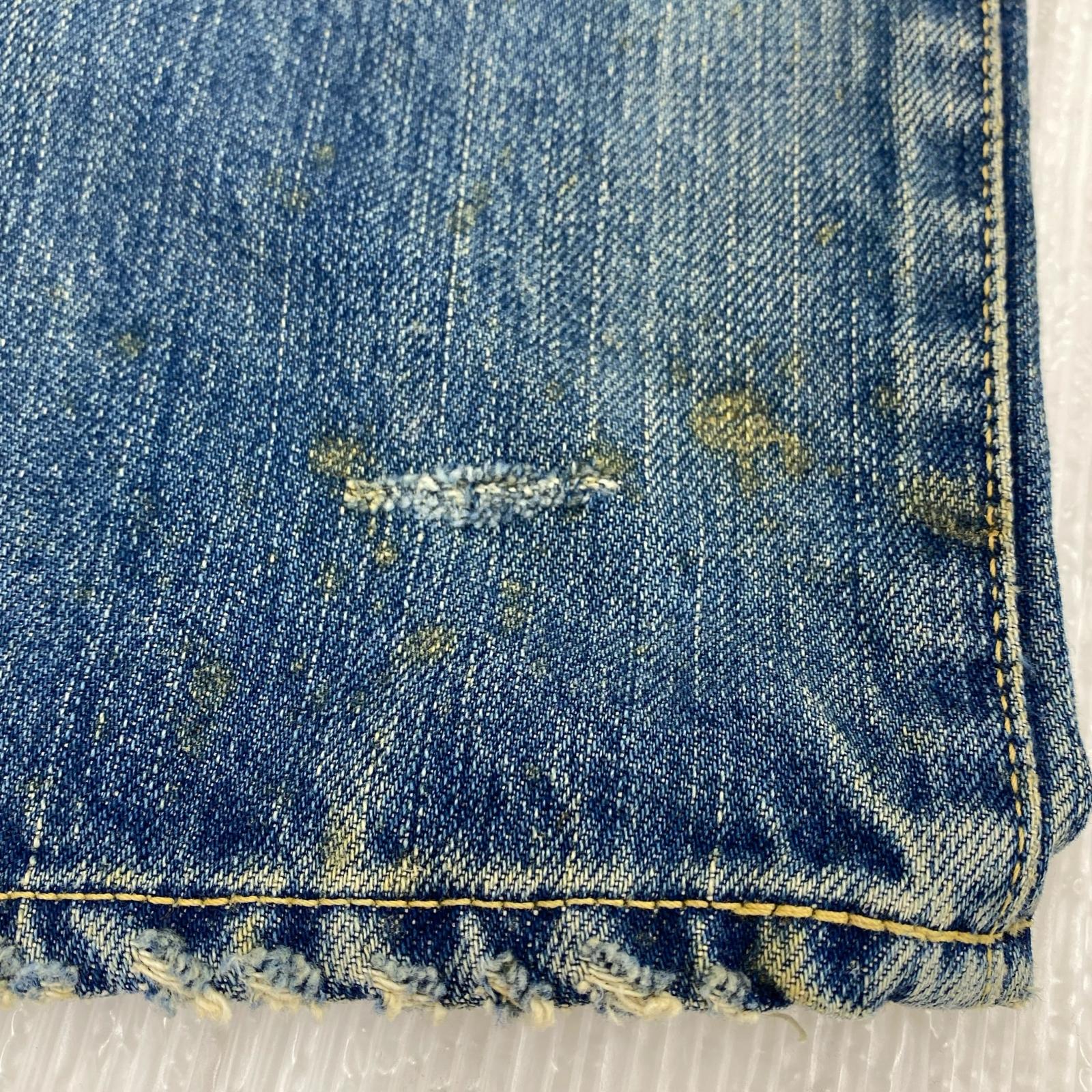 デニムパンツ HYSTERIC GLAMOUR 加工スタッズデニムパンツ 32 ブルー