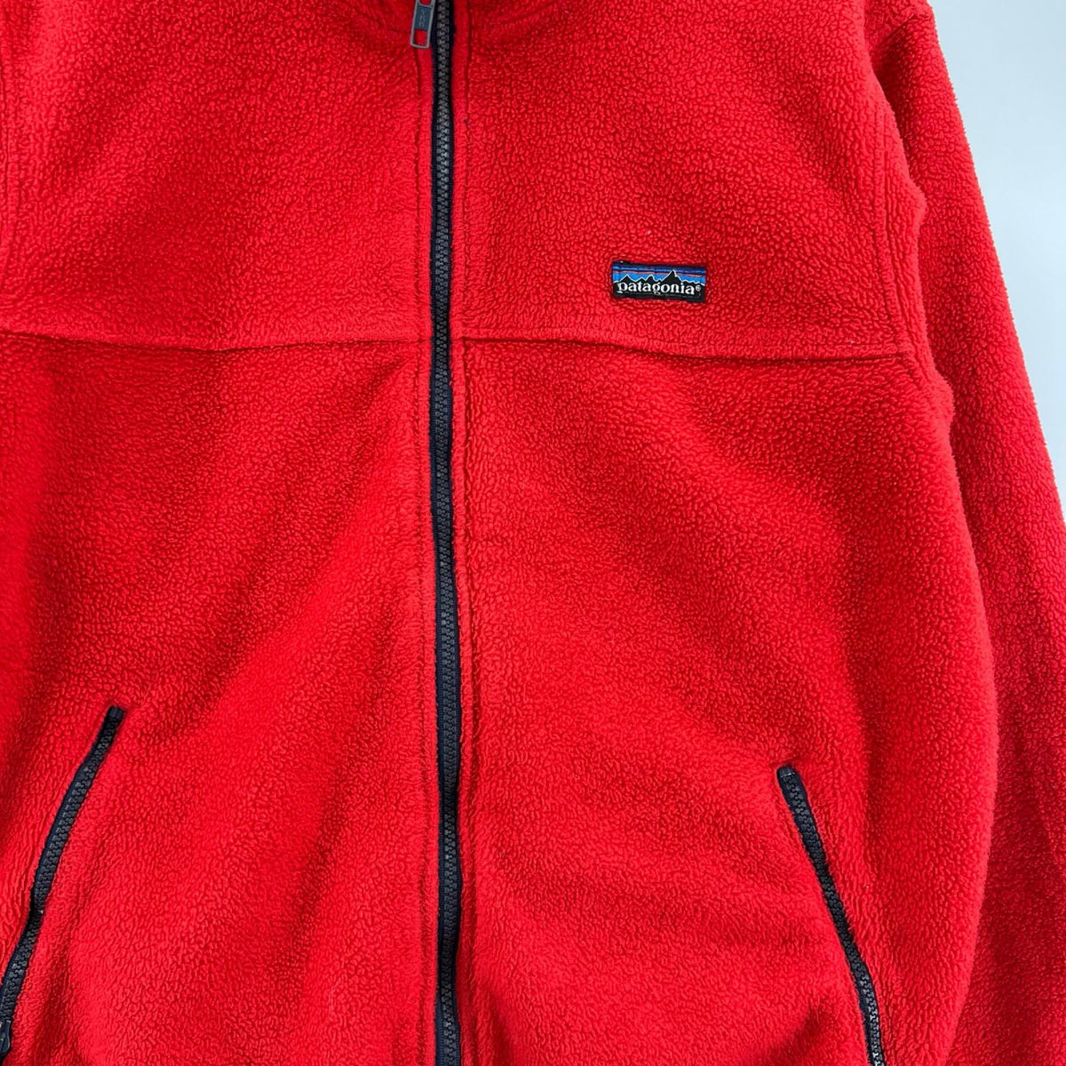 ジャケット 80s USA製 Full Zip Fleece RED L L