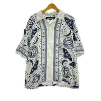 半袖シャツ COSMIC HAWAIIAN SHIR/サイズL L ホワイト