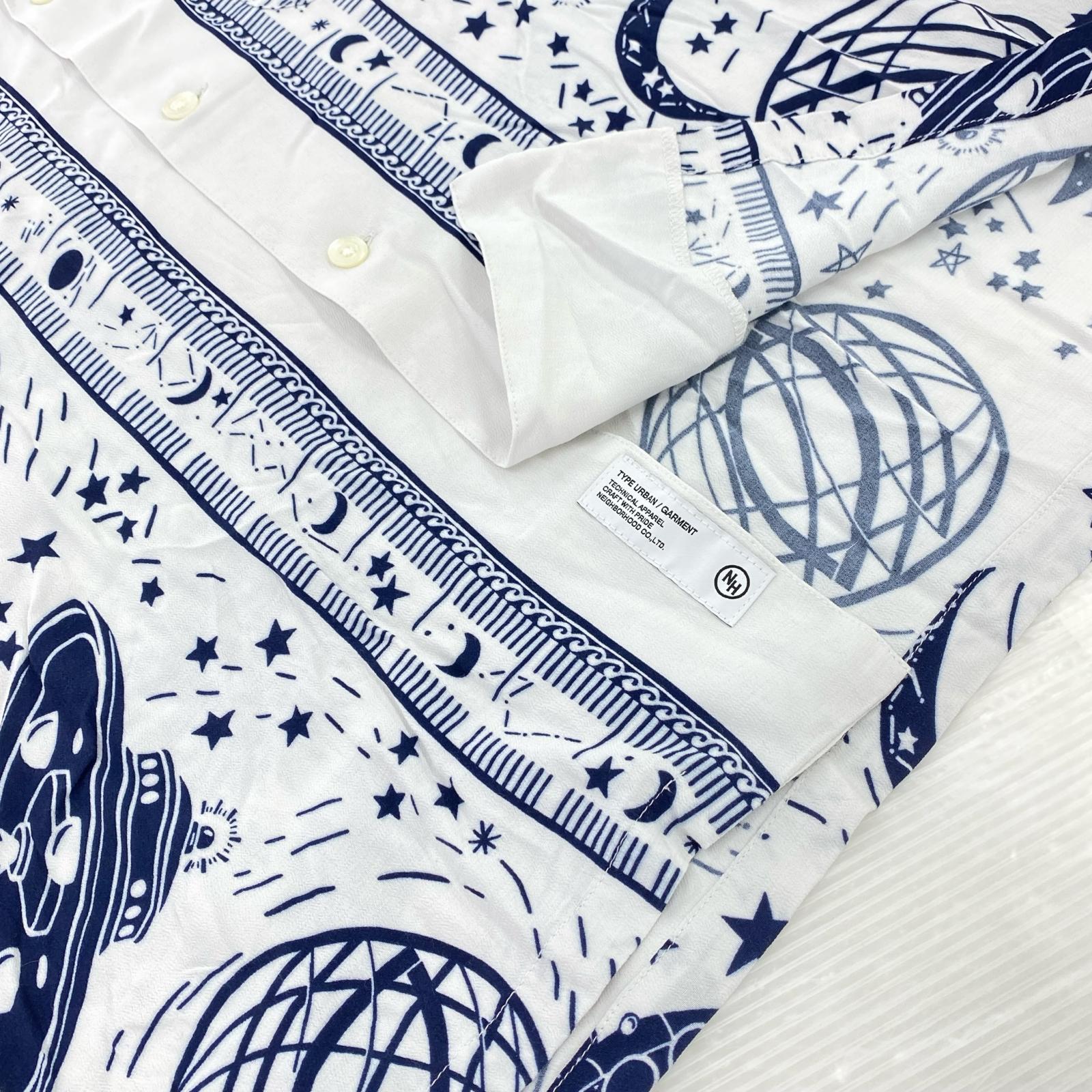 半袖シャツ COSMIC HAWAIIAN SHIR/サイズL L ホワイト