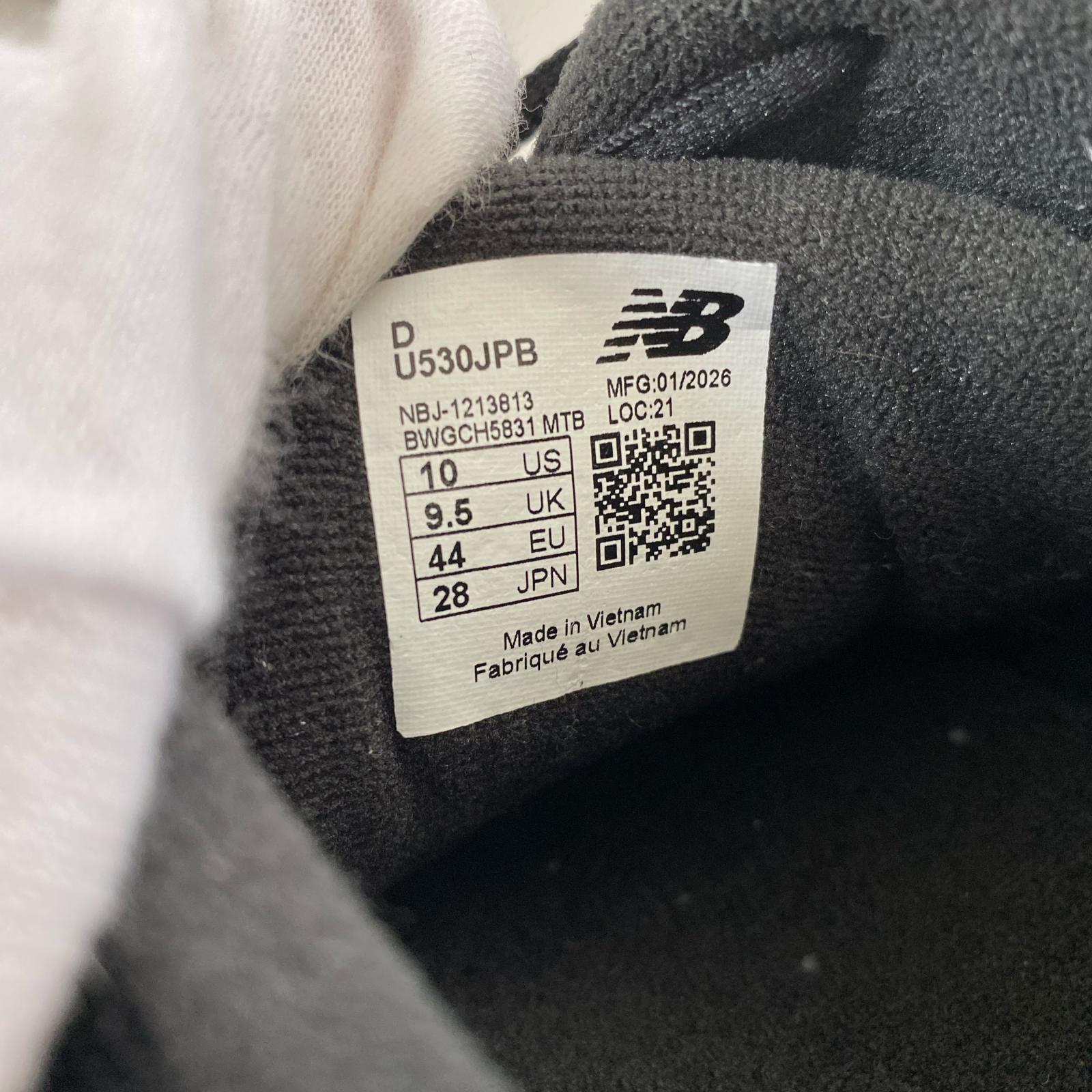 スニーカー U530JPB 28.0cm 28cm (US10 UK9 1/2 EU46) ブラック