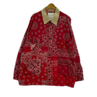 ジャケット BANDANA BURN COAT 3 RED 3 レッド