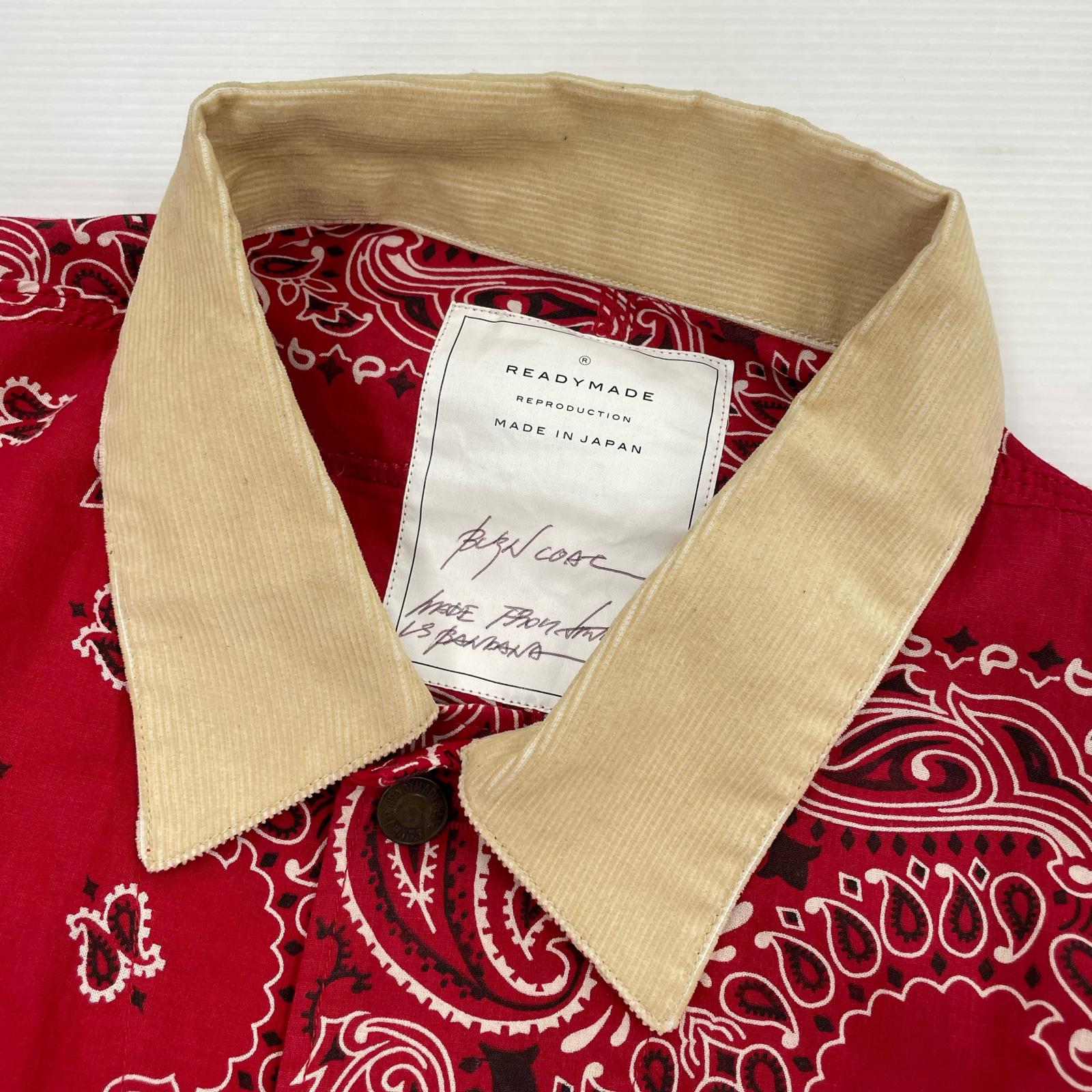 ジャケット BANDANA BURN COAT 3 RED 3 レッド