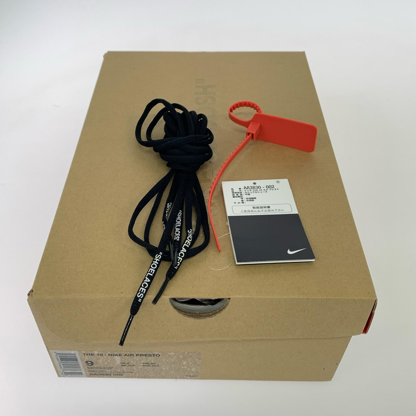 スニーカー The 10 AIR PRESTO 27cm BLK 27cm (US9 UK8 1/2 EU44) ブラック