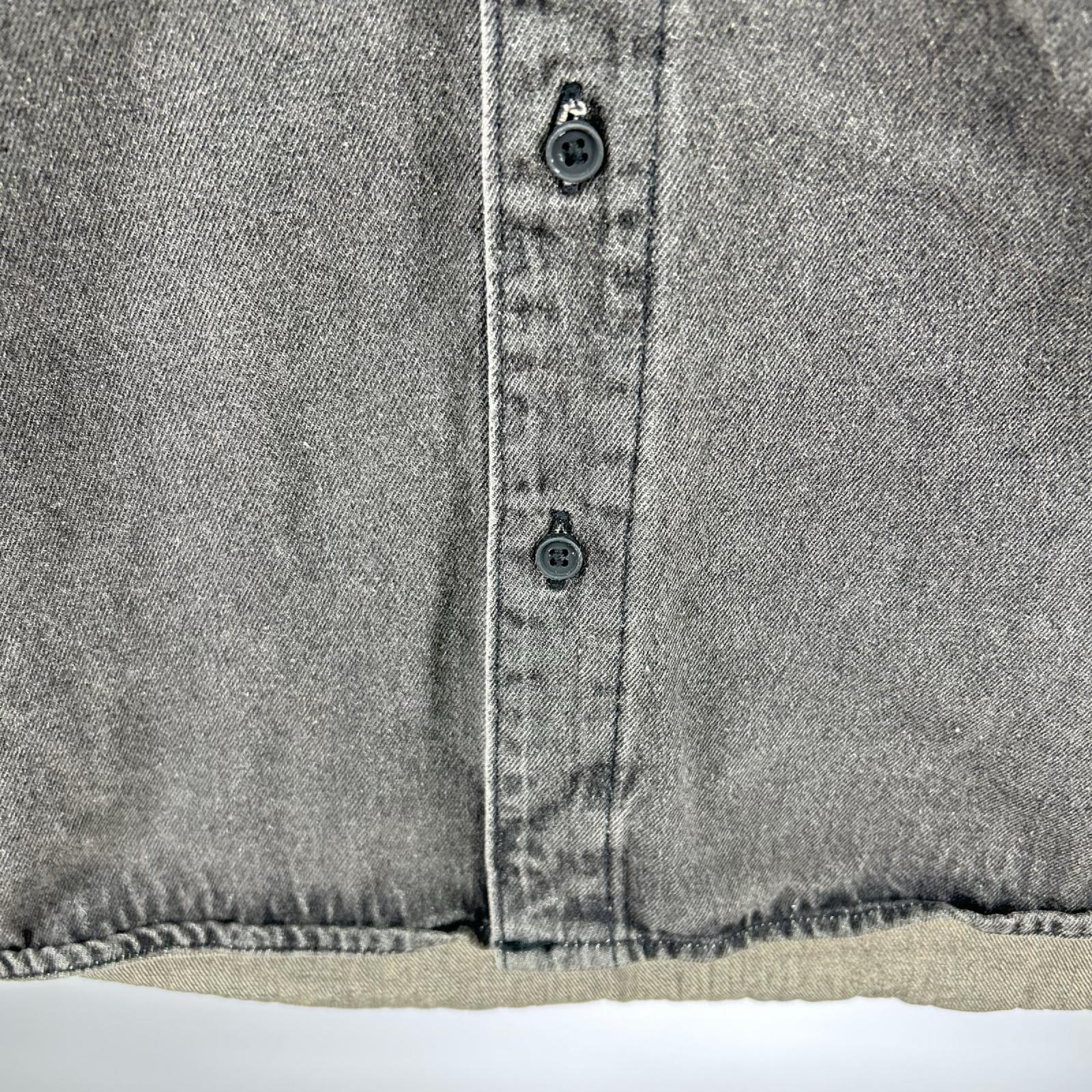 長袖シャツ ESSENTIALS FEAR OF GOD Long Sleeve Denim Shirt 186BT212011F 黒 (S) S ブラック