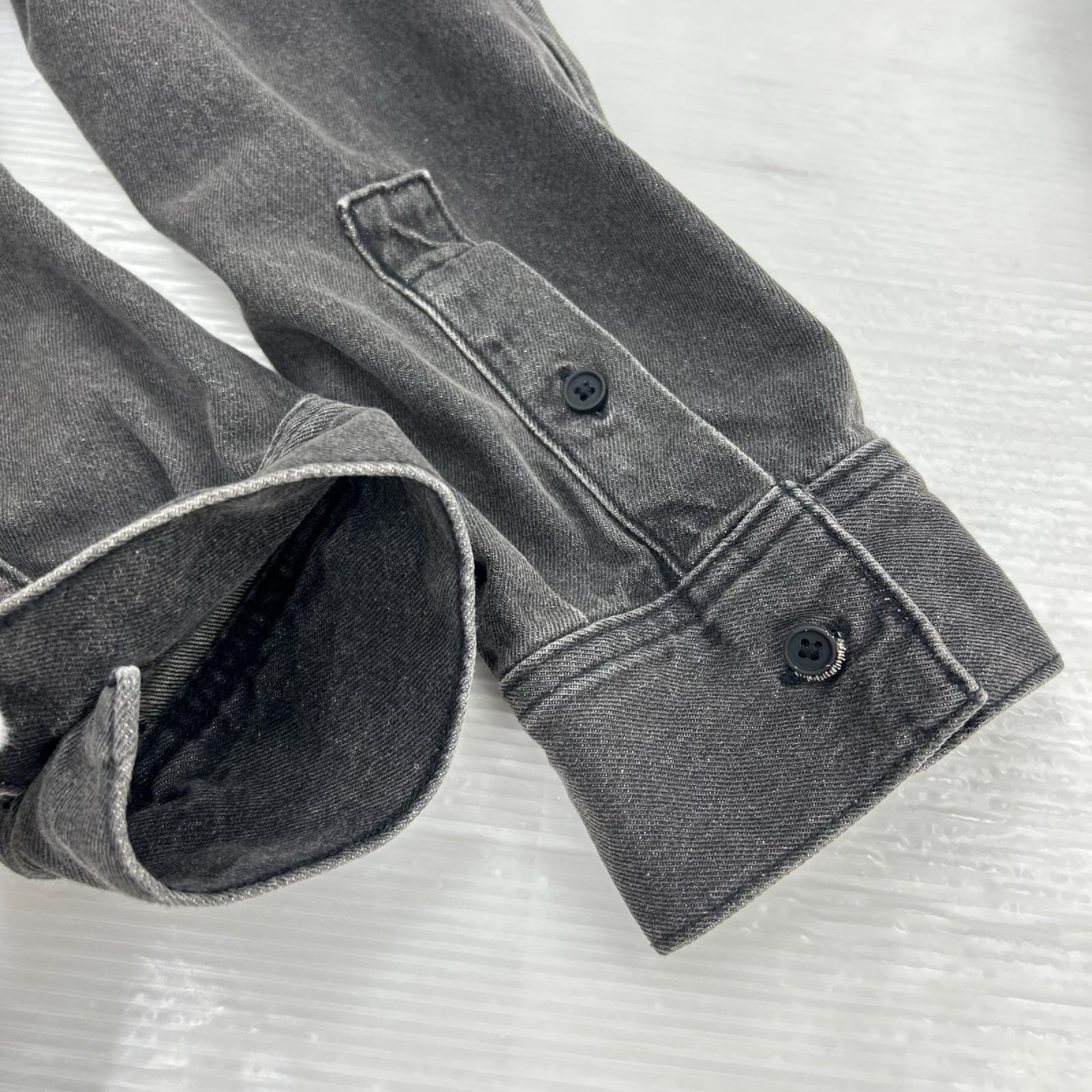 長袖シャツ ESSENTIALS FEAR OF GOD Long Sleeve Denim Shirt 186BT212011F 黒 (S) S ブラック