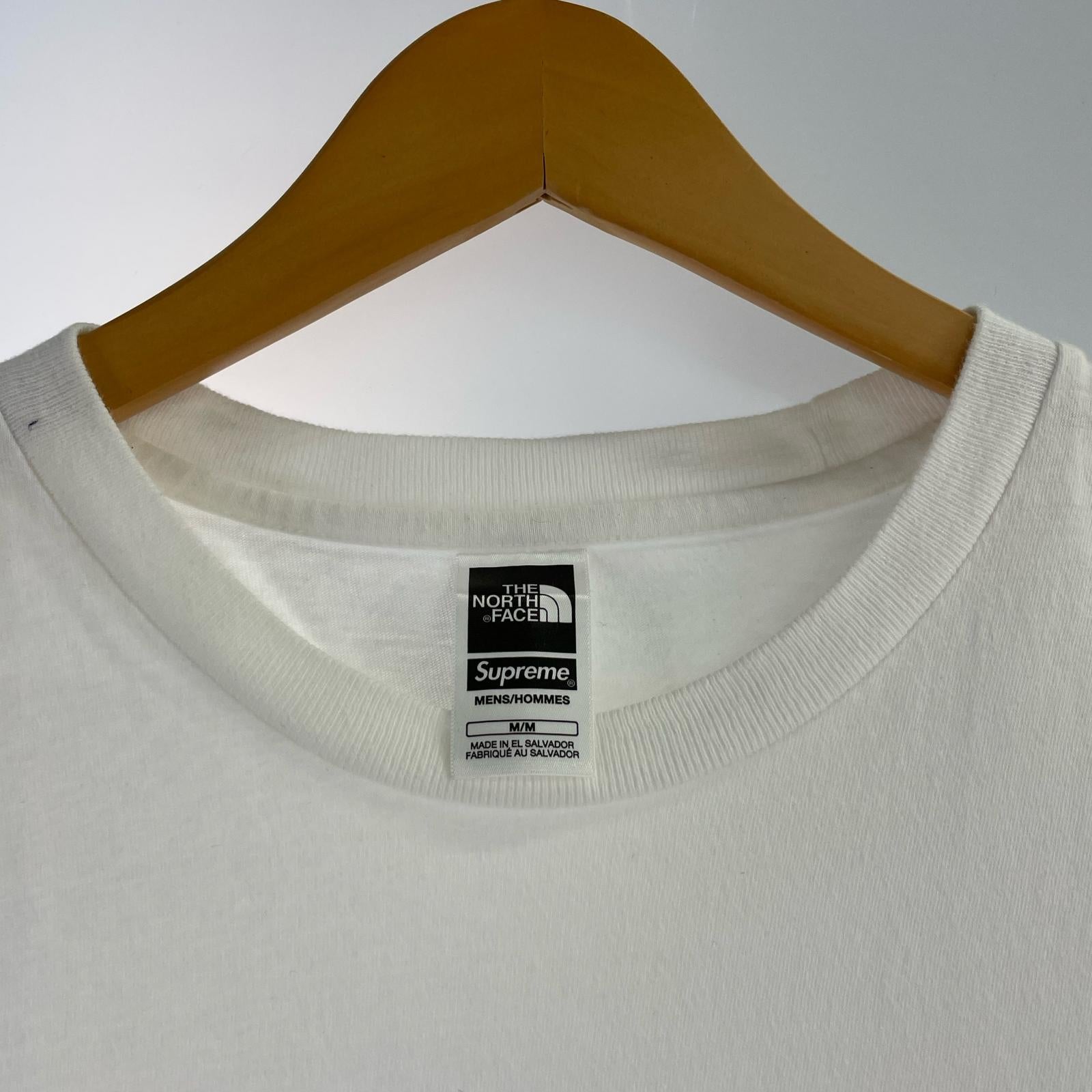 半袖Tシャツ THE NORTH FACE Printed Pocket Tee M 白 M ホワイト
