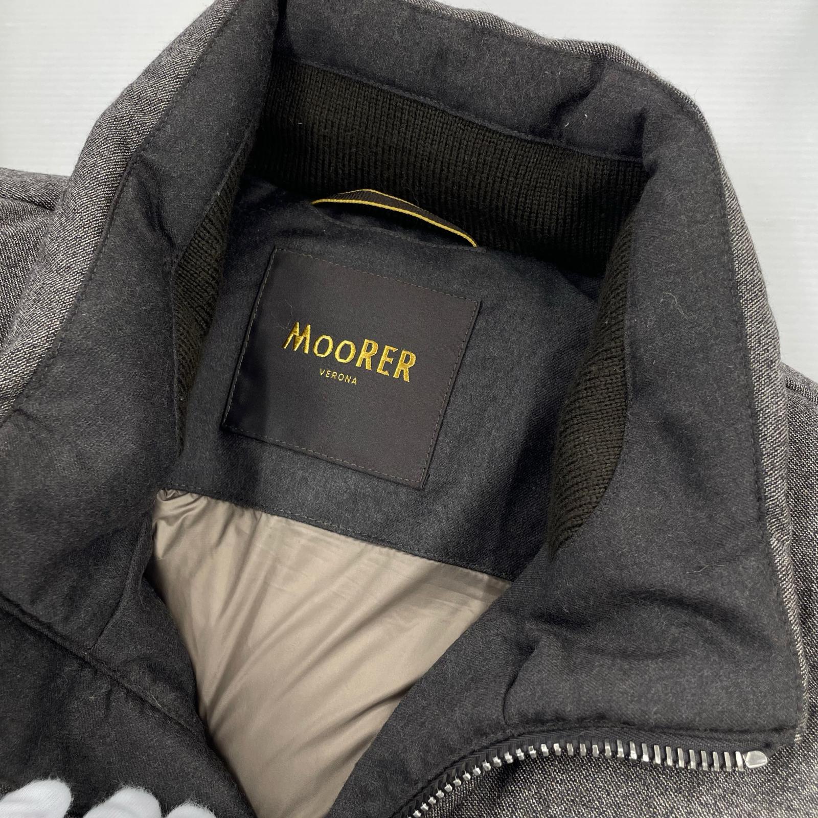 ダウンジャケット MooRER ダウンベスト 50 グレー 50 グレー